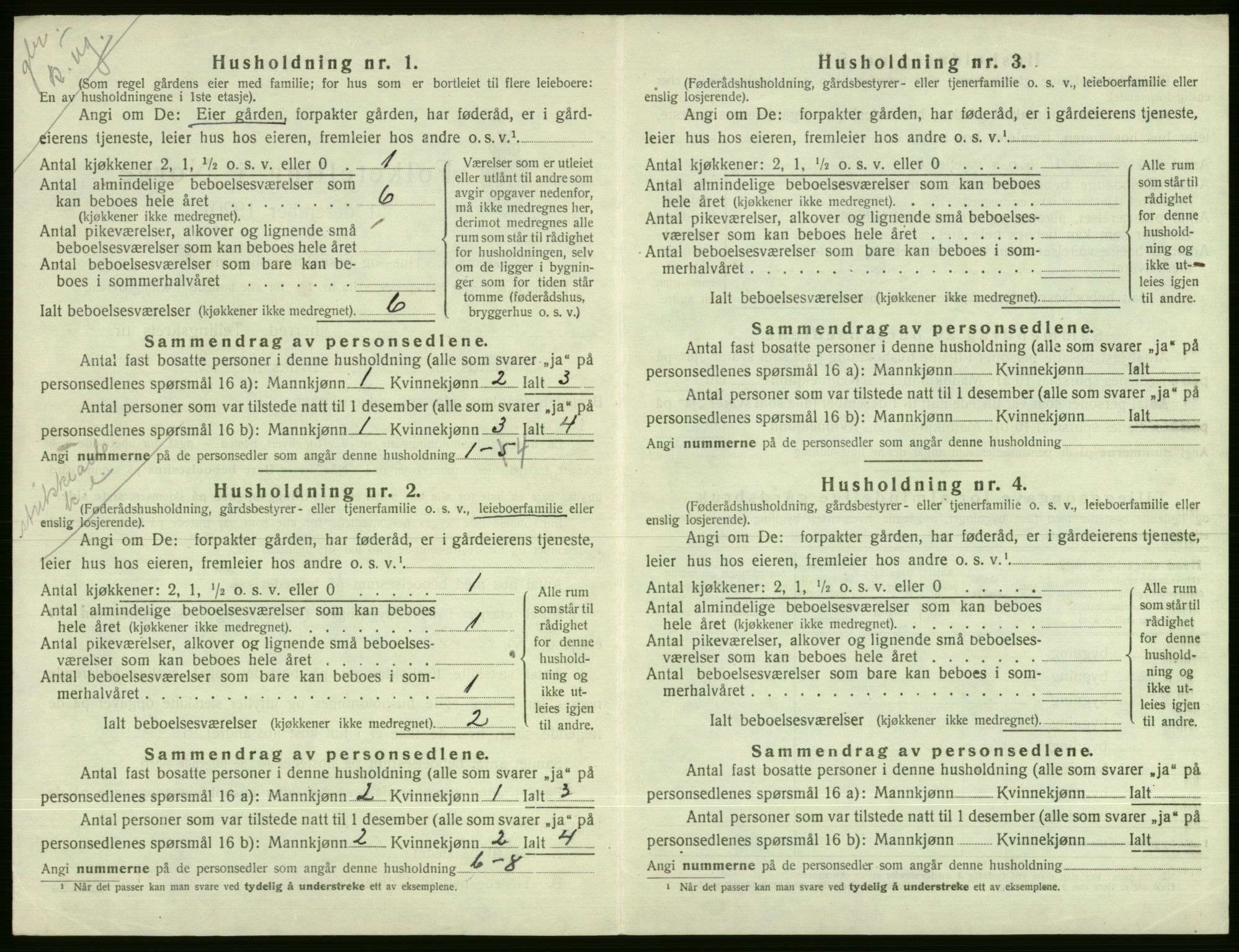 SAB, Folketelling 1920 for 1235 Voss herred, 1920, s. 1326