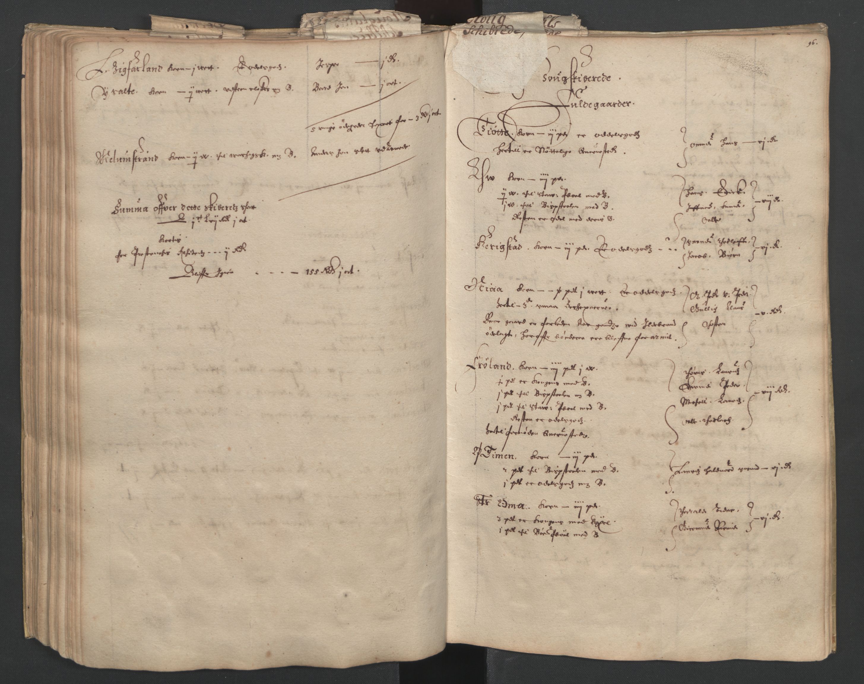 Rentekammeret inntil 1814, Realistisk ordnet avdeling, AV/RA-EA-4070/L/L0023/0001: Stavanger lagdømme: / [A]: Alminnelig jordebok og skattemanntall (6 dalers kontribusjonsskatt), 1661, s. 95b-96a