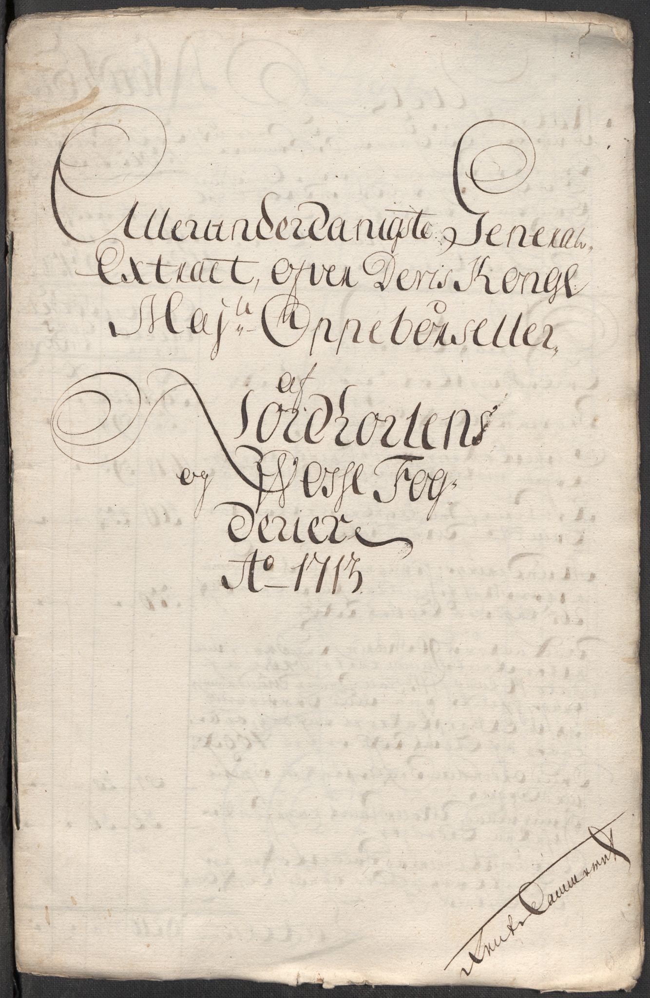 Rentekammeret inntil 1814, Reviderte regnskaper, Fogderegnskap, AV/RA-EA-4092/R51/L3195: Fogderegnskap Nordhordland og Voss, 1713, s. 21