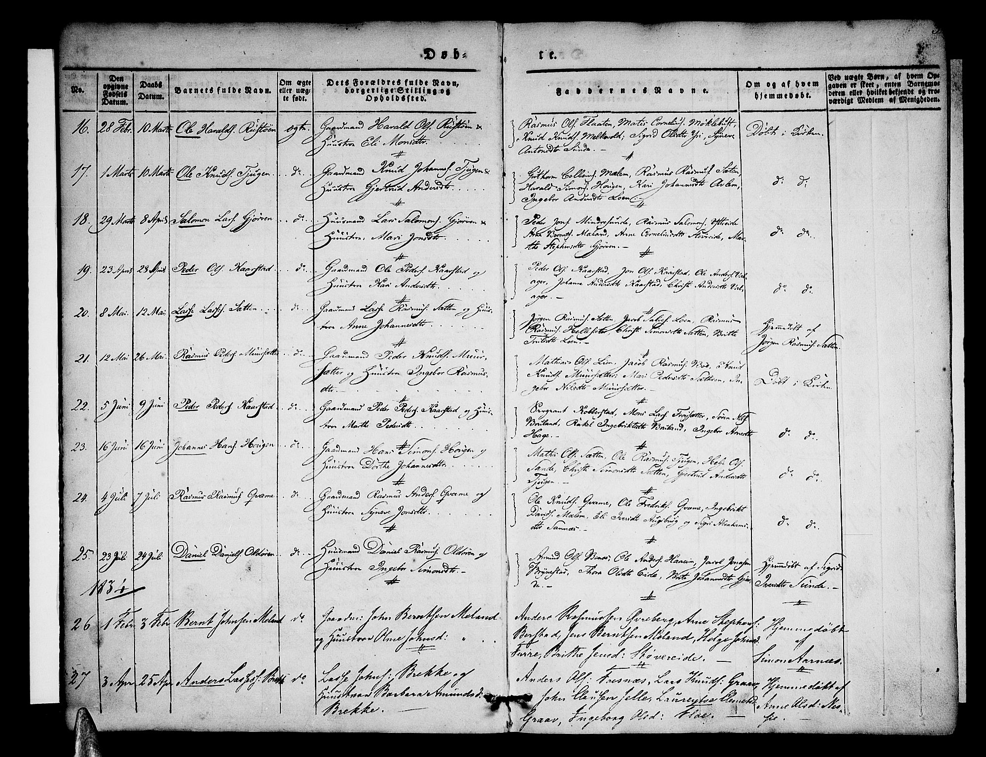 Stryn Sokneprestembete, AV/SAB-A-82501: Ministerialbok nr. A 1, 1832-1845, s. 3