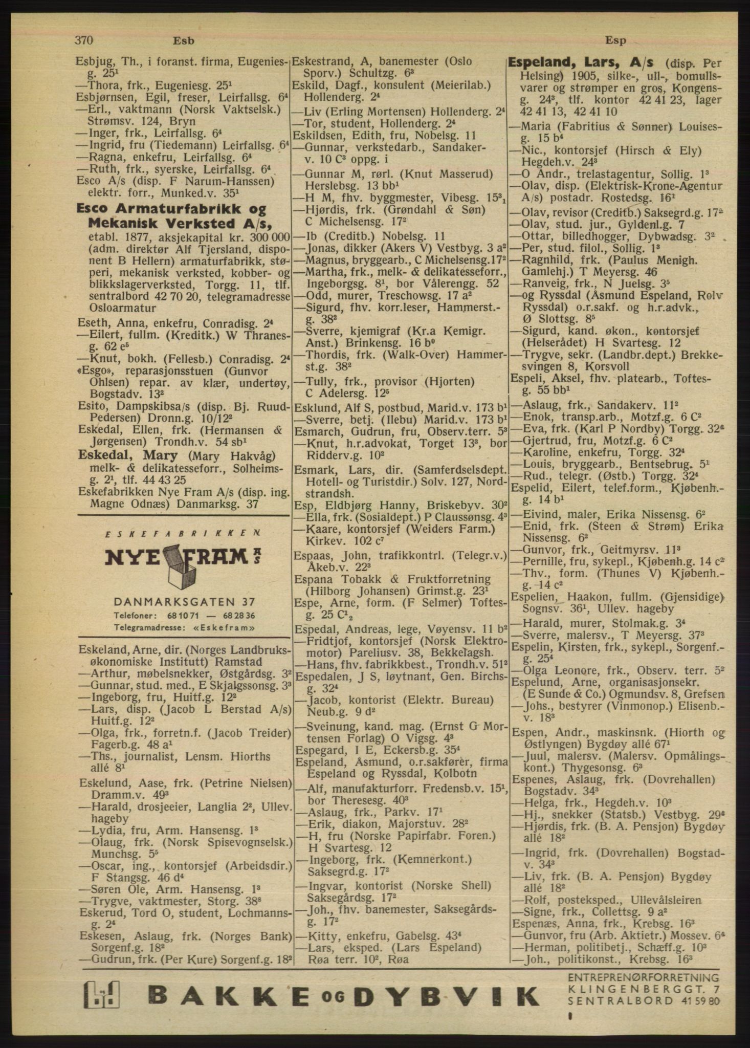 Kristiania/Oslo adressebok, PUBL/-, 1949, s. 370