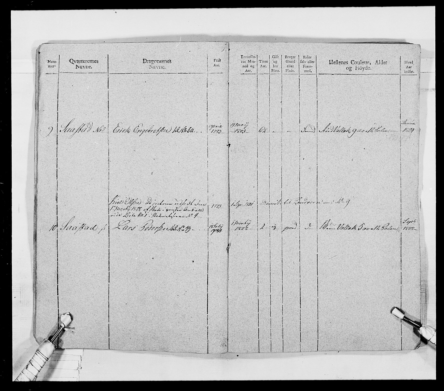 Generalitets- og kommissariatskollegiet, Det kongelige norske kommissariatskollegium, AV/RA-EA-5420/E/Eh/L0018: Opplandske dragonregiment, 1810-1811, s. 16