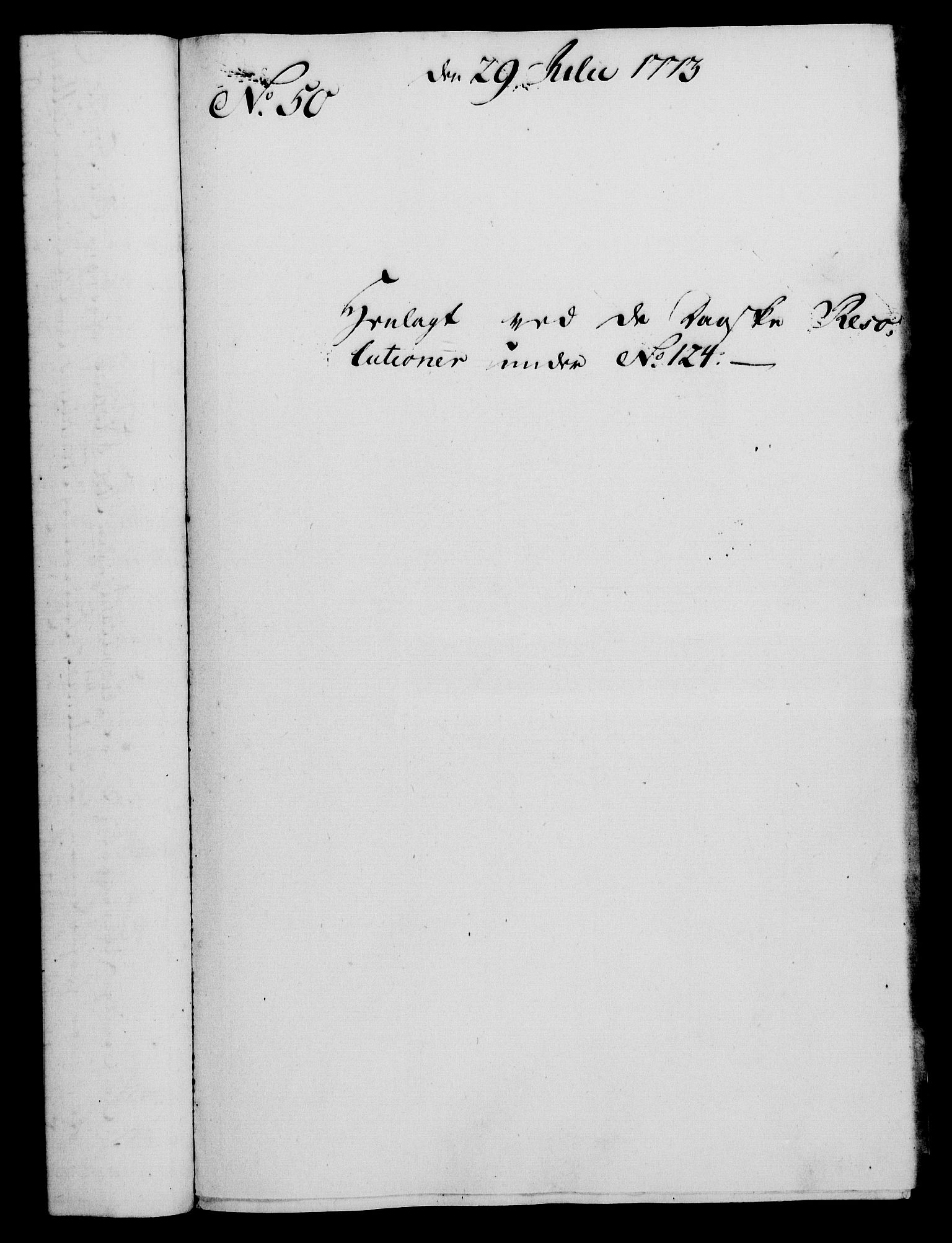 Rentekammeret, Kammerkanselliet, AV/RA-EA-3111/G/Gf/Gfa/L0055: Norsk relasjons- og resolusjonsprotokoll (merket RK 52.55), 1773, s. 193