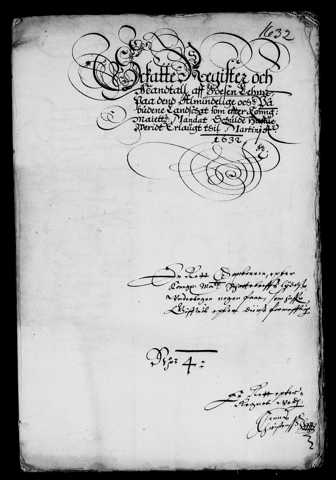 Rentekammeret inntil 1814, Reviderte regnskaper, Lensregnskaper, RA/EA-5023/R/Rb/Rbw/L0050: Trondheim len, 1632-1633
