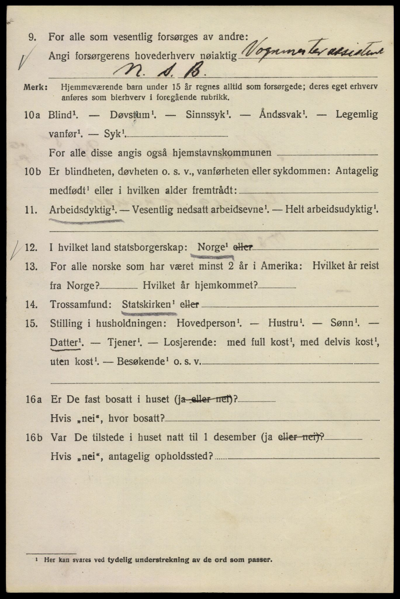 SAO, Folketelling 1920 for 0301 Kristiania kjøpstad, 1920, s. 499404