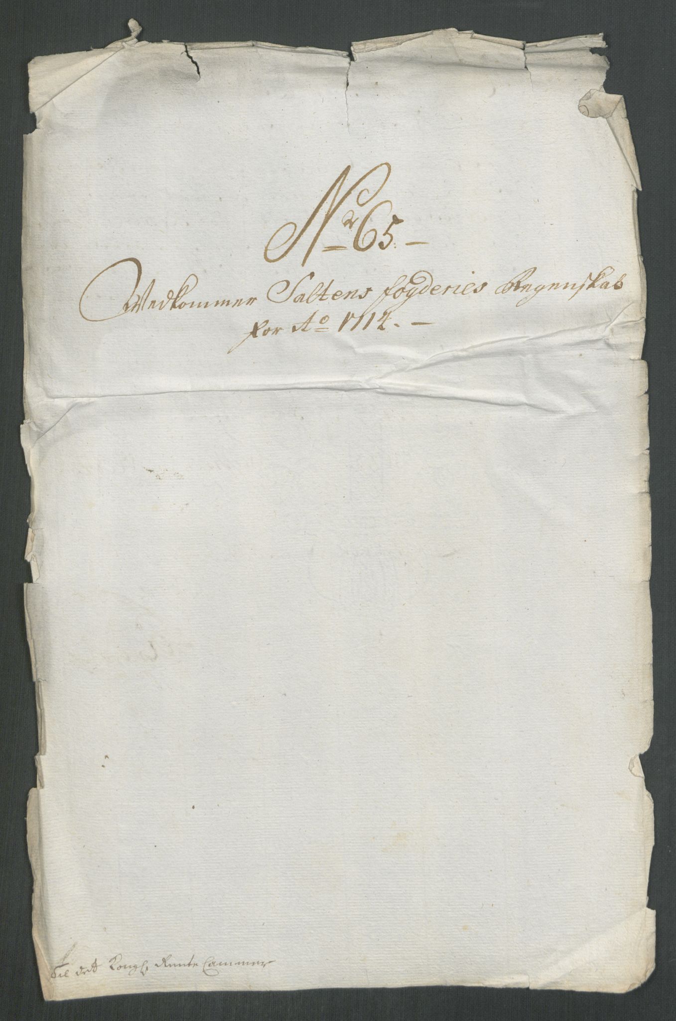 Rentekammeret inntil 1814, Reviderte regnskaper, Fogderegnskap, RA/EA-4092/R66/L4584: Fogderegnskap Salten, 1714, s. 346