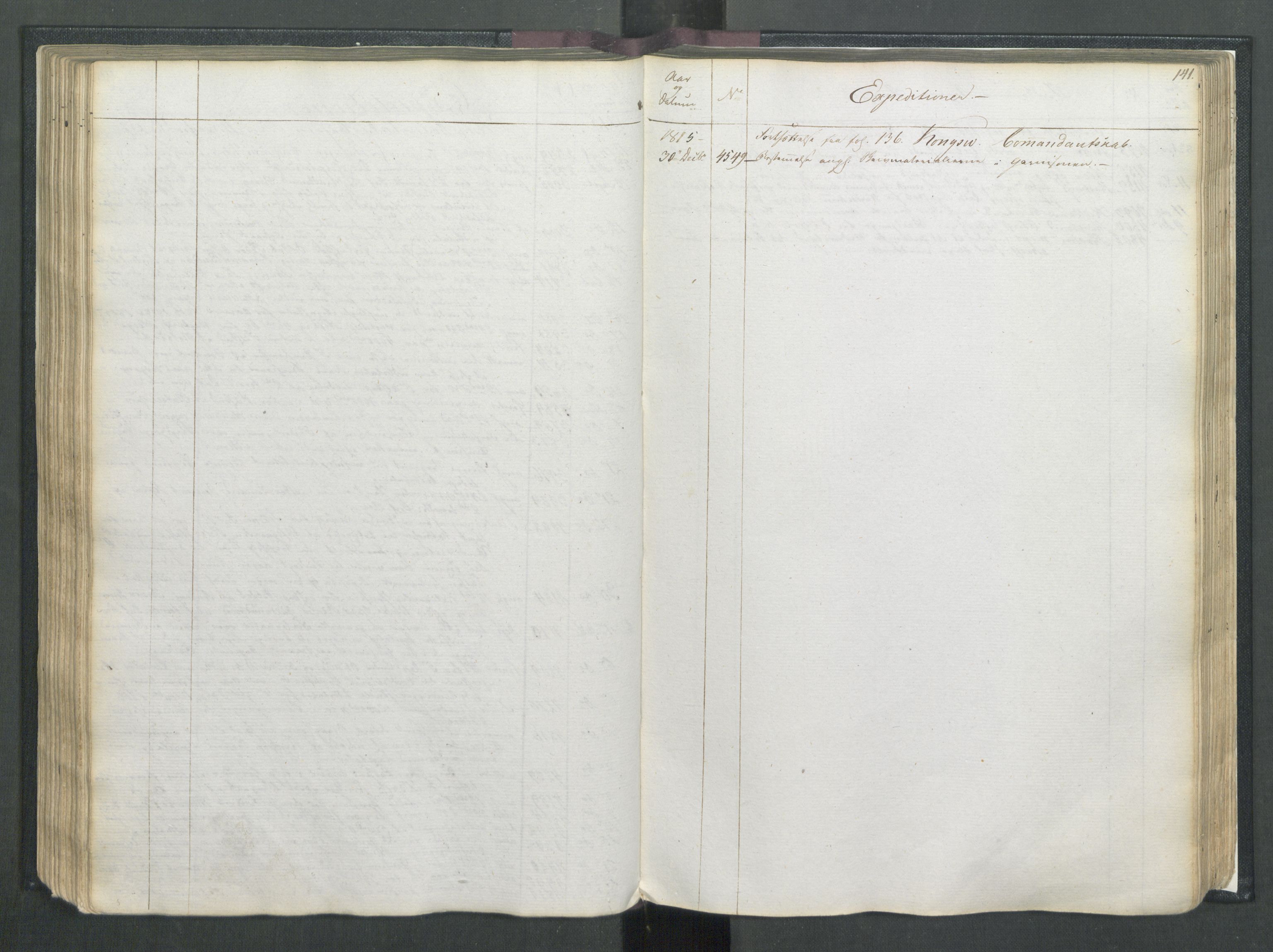 Armédepartementet, AV/RA-RAFA-3493/C/Ca/L0007: 6. Departements Register, 1815, s. 141