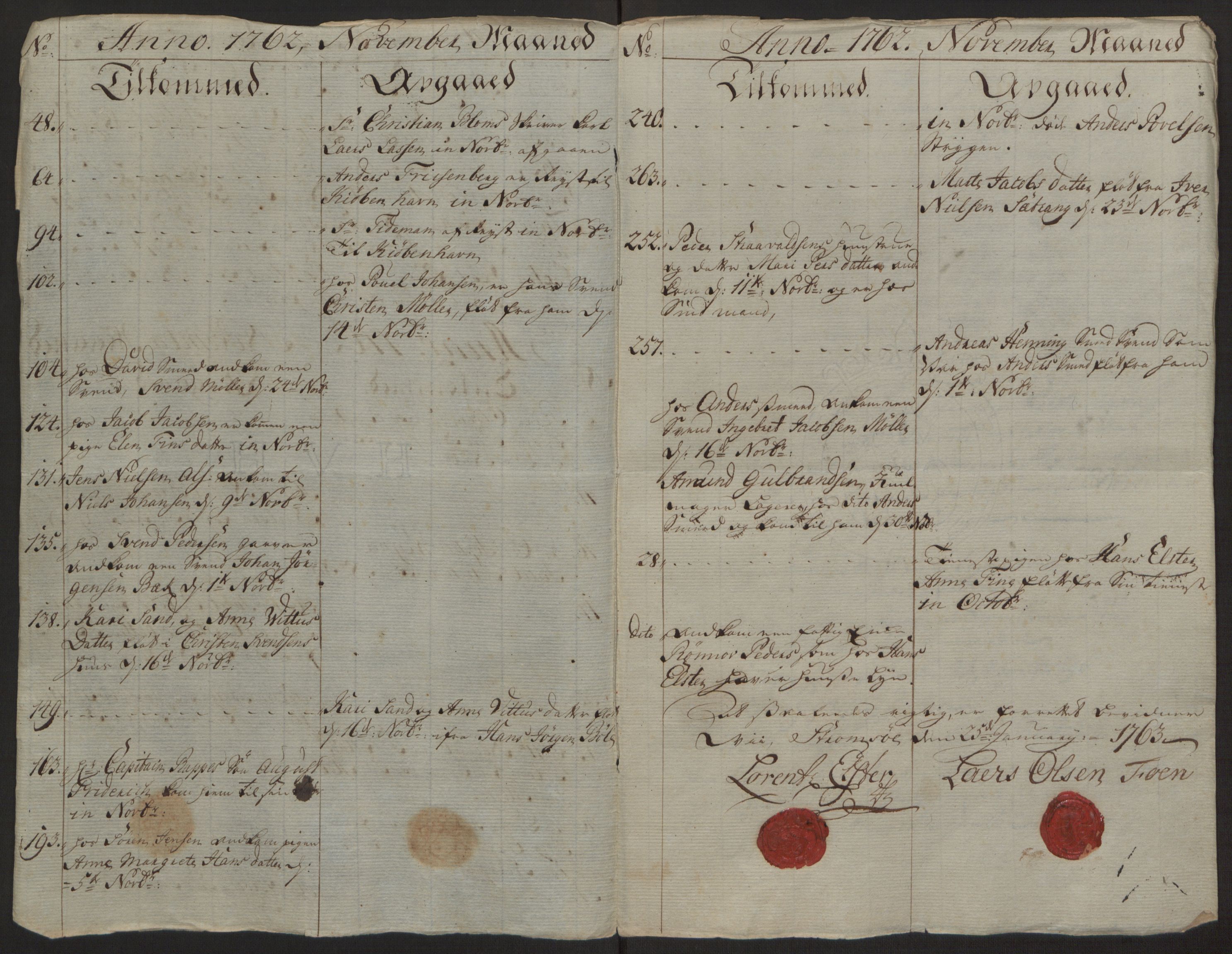 Rentekammeret inntil 1814, Reviderte regnskaper, Byregnskaper, AV/RA-EA-4066/R/Rg/L0144/0001: [G4] Kontribusjonsregnskap / Ekstraskatt, 1762-1767, s. 50