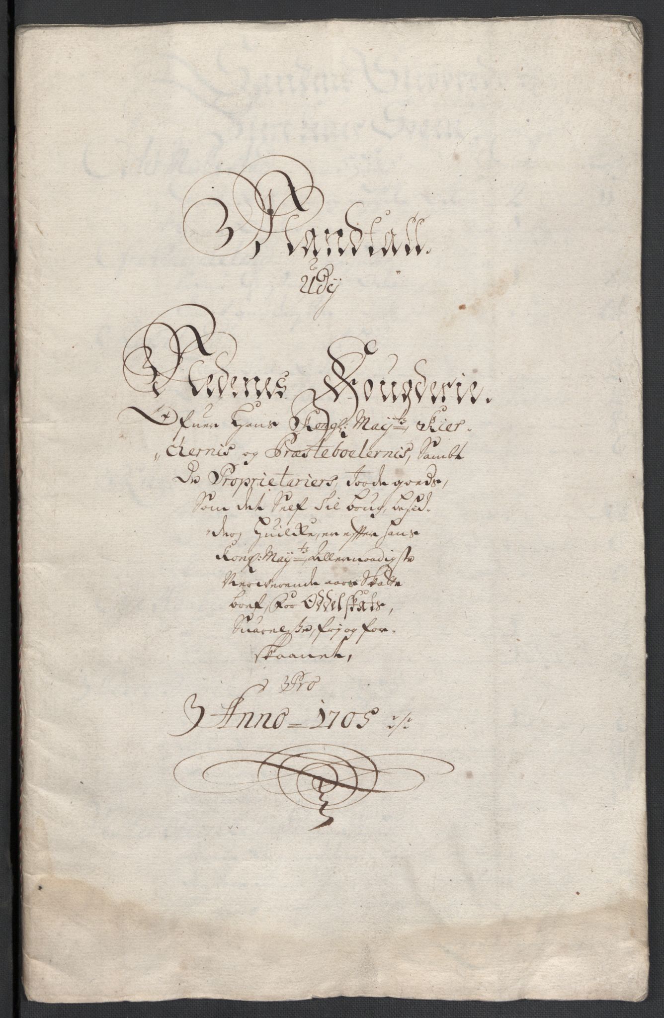 Rentekammeret inntil 1814, Reviderte regnskaper, Fogderegnskap, AV/RA-EA-4092/R39/L2317: Fogderegnskap Nedenes, 1704-1705, s. 476