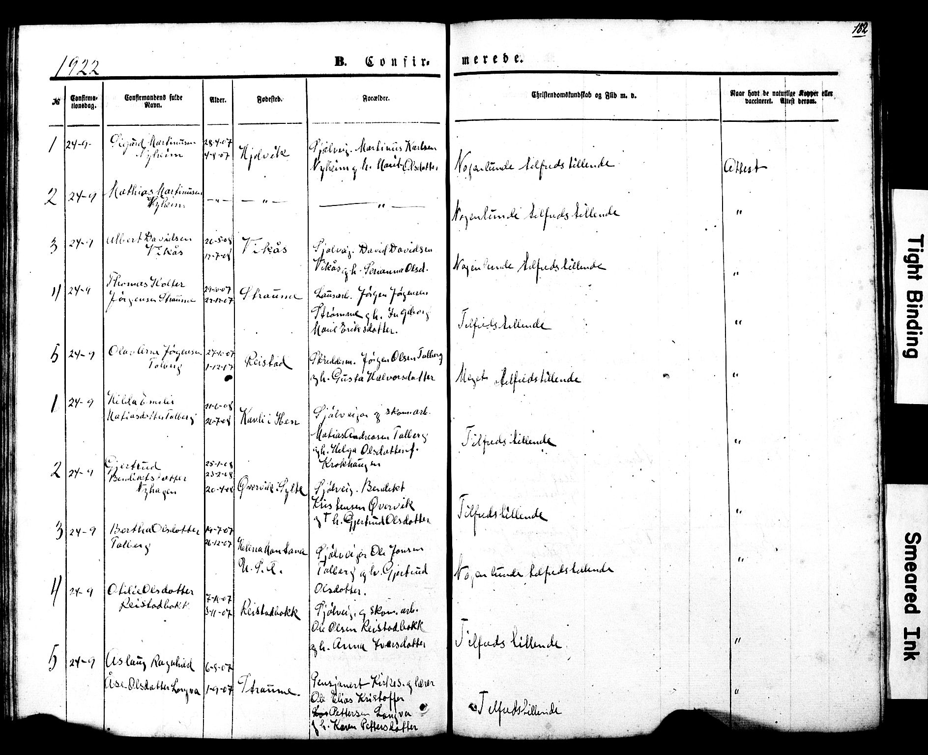 Ministerialprotokoller, klokkerbøker og fødselsregistre - Møre og Romsdal, AV/SAT-A-1454/550/L0618: Klokkerbok nr. 550C01, 1870-1927, s. 182