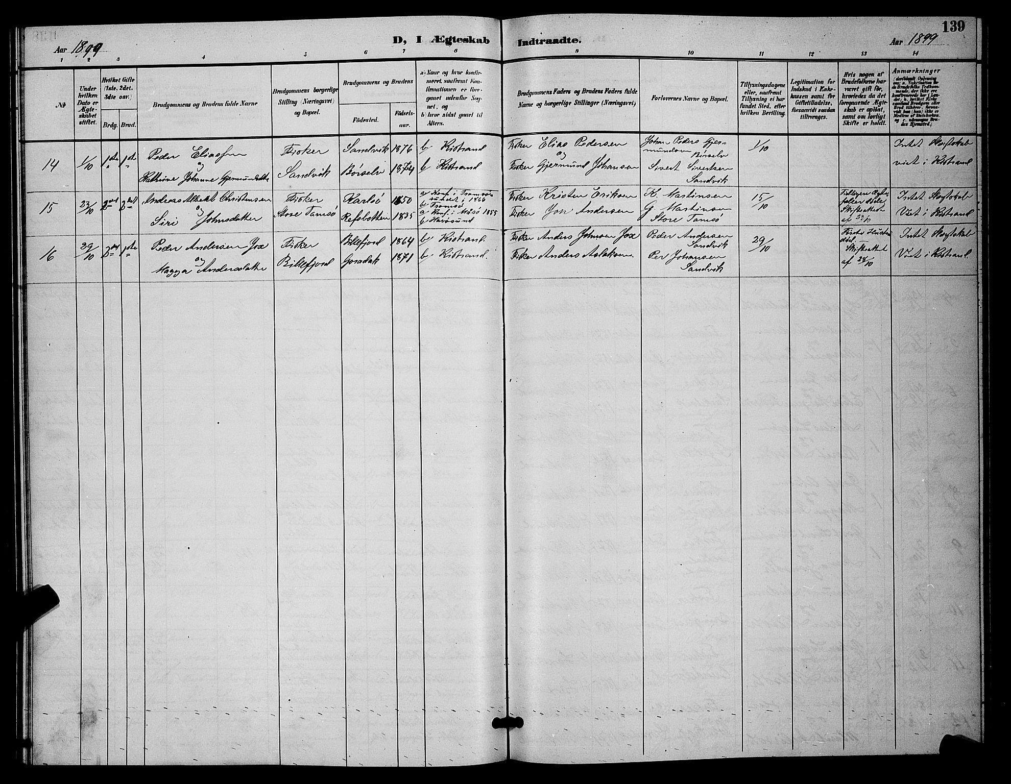 Kistrand/Porsanger sokneprestembete, AV/SATØ-S-1351/H/Hb/L0005.klokk: Klokkerbok nr. 5, 1895-1904, s. 139