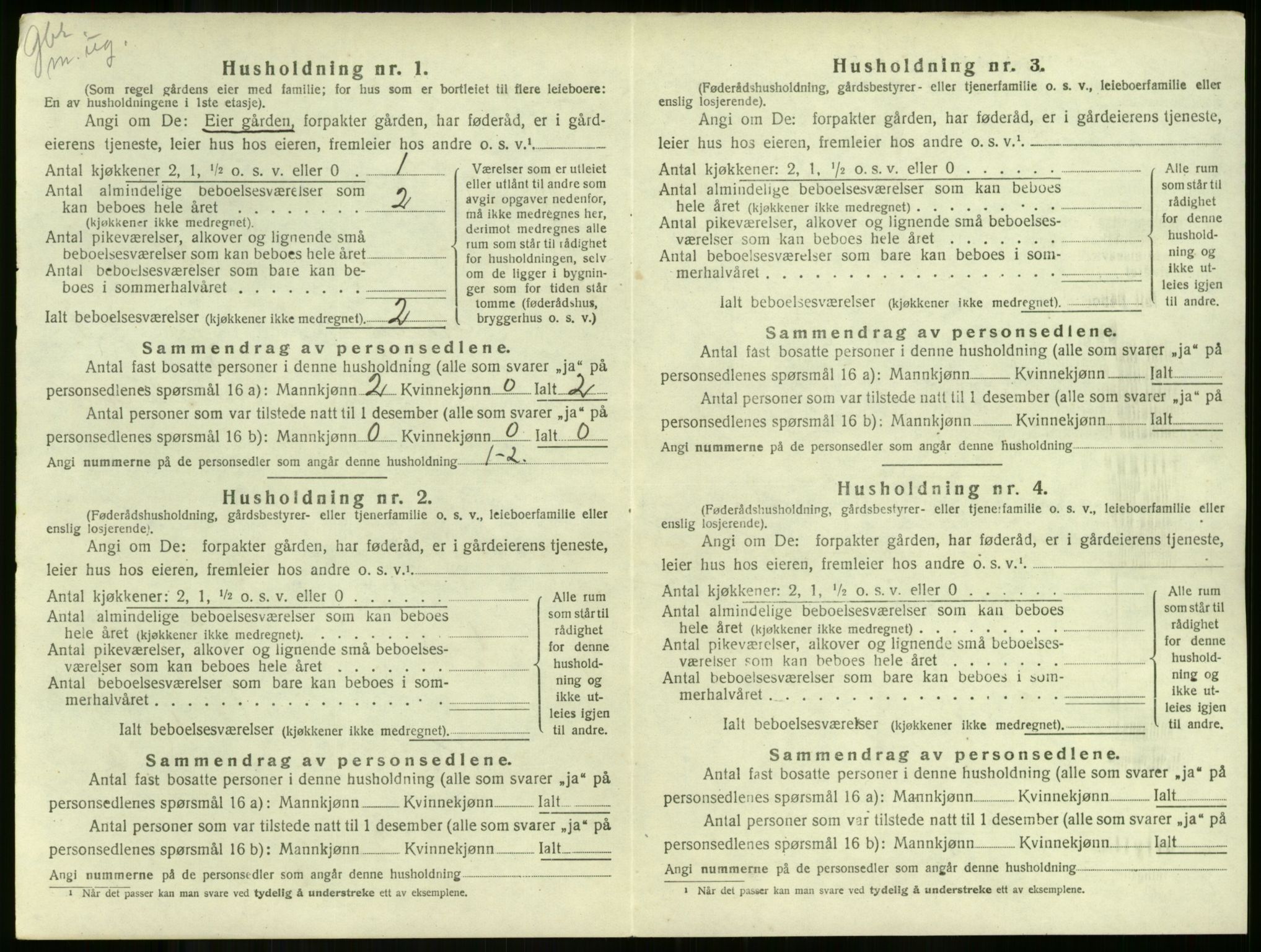 SAKO, Folketelling 1920 for 0719 Andebu herred, 1920, s. 124