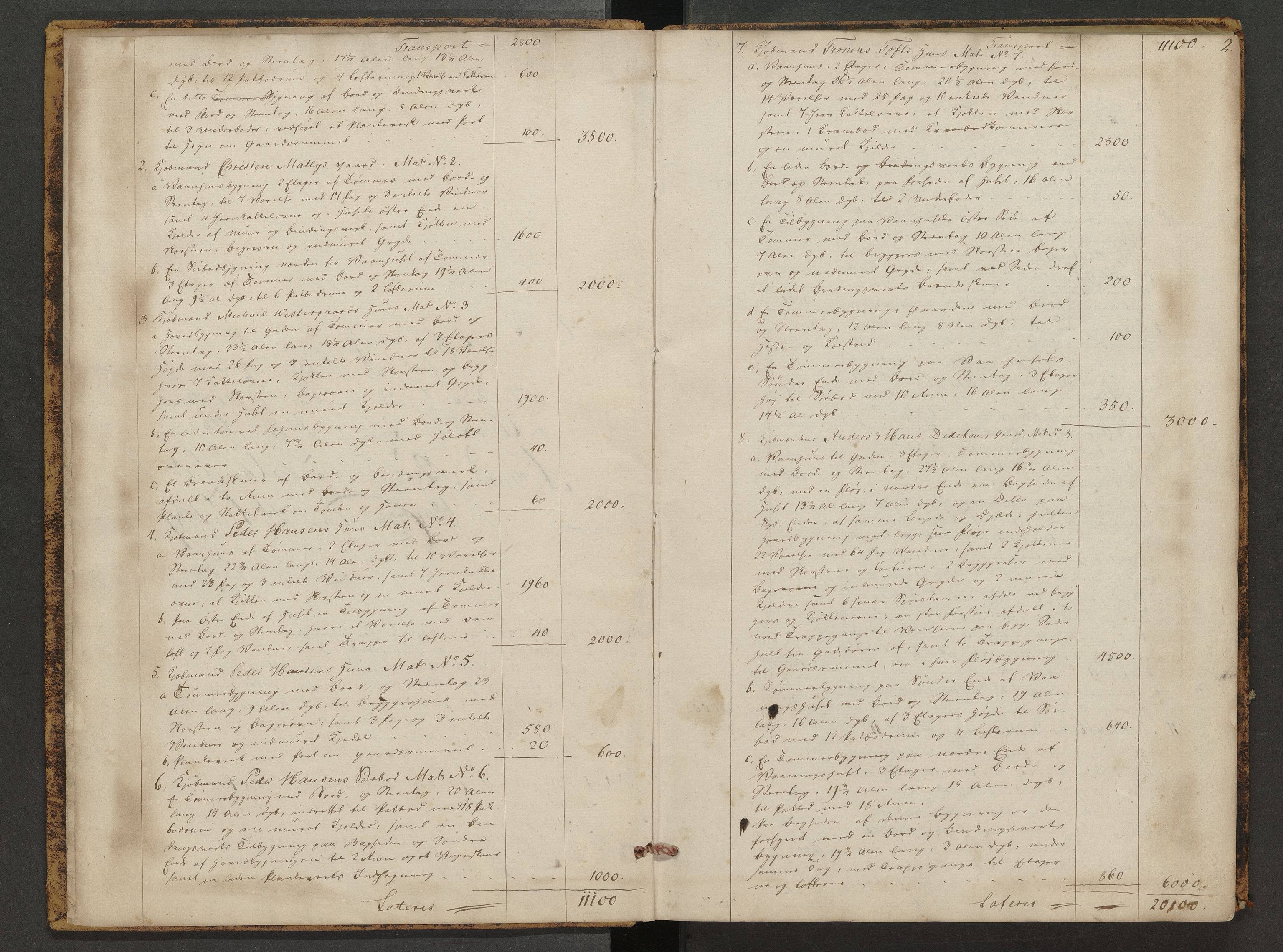 Norges Brannkasse Arendal, AV/SAK-2241-0002/F/Fa/L0017: Branntakstprotokoll nr. 14, 1837-1845