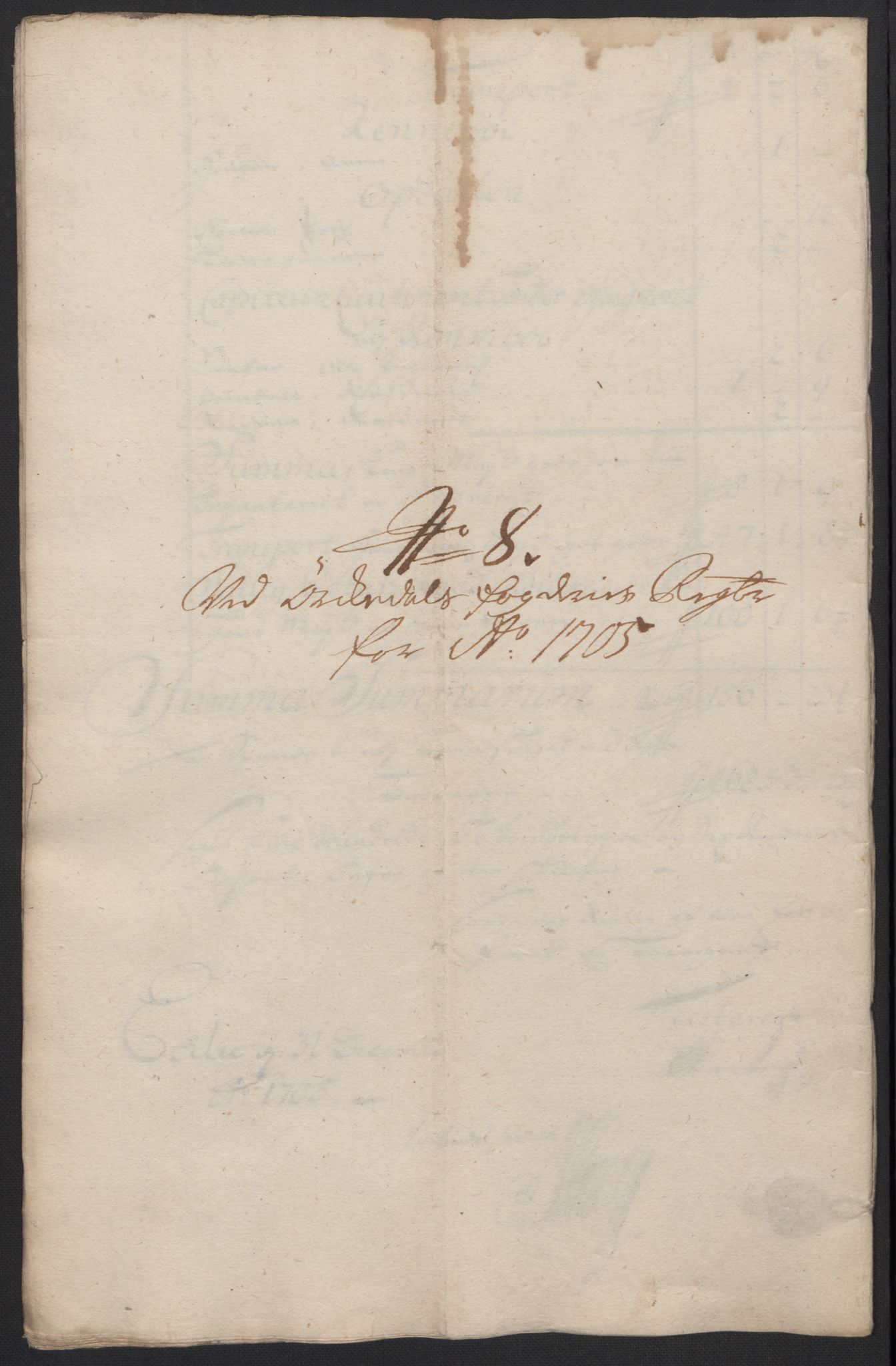 Rentekammeret inntil 1814, Reviderte regnskaper, Fogderegnskap, RA/EA-4092/R60/L3955: Fogderegnskap Orkdal og Gauldal, 1705, s. 154
