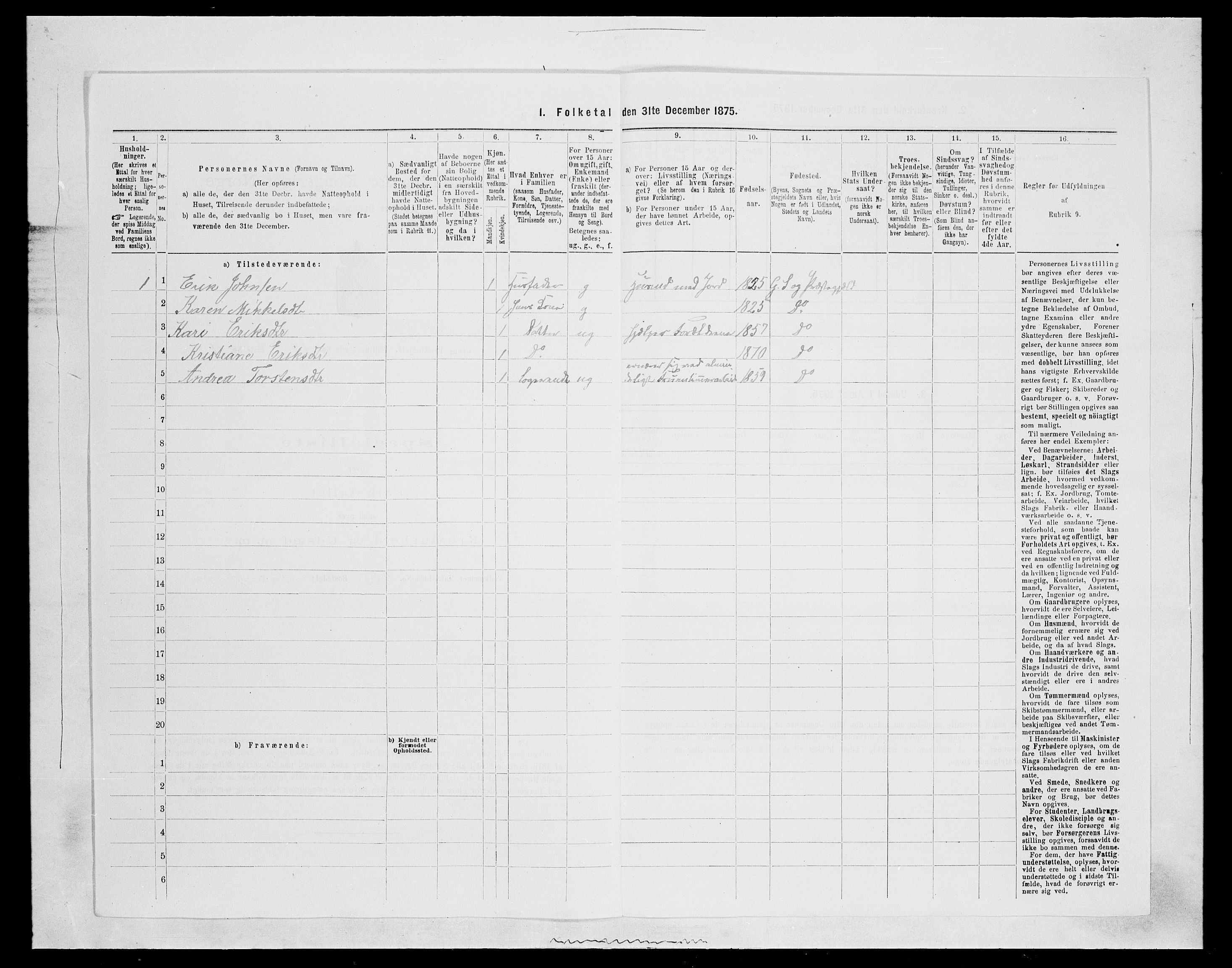 SAH, Folketelling 1875 for 0534P Gran prestegjeld, 1875, s. 2552