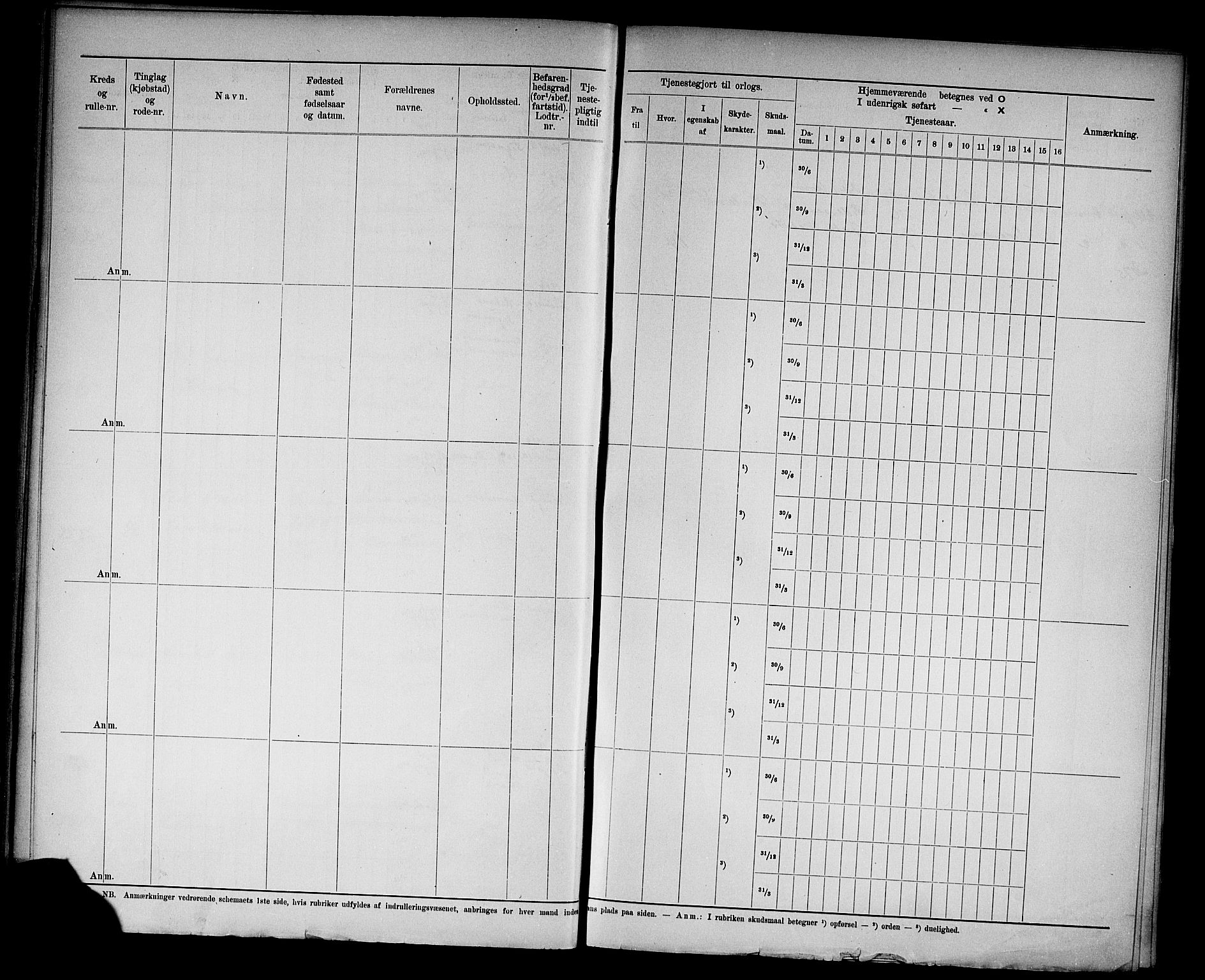 Kristiansand mønstringskrets, AV/SAK-2031-0015/F/Fd/L0010: Rulle sjøvernepliktige, C-10, 1908, s. 34