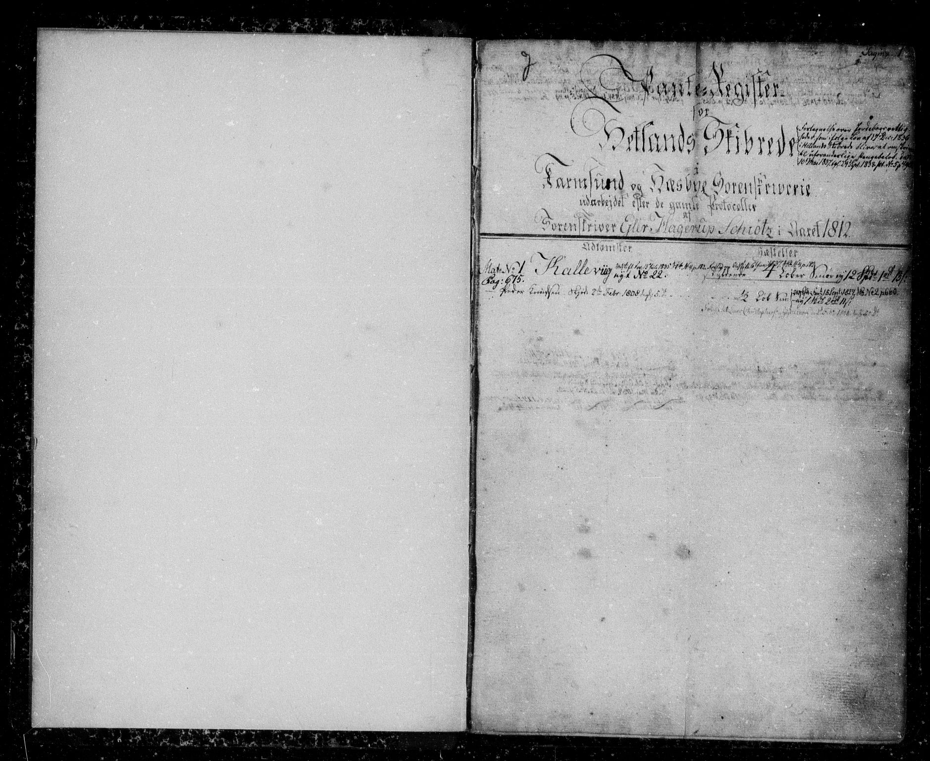 Karmsund sorenskriveri, SAST/A-100311/01/II/IIA/L0008: Panteregister nr. II AB 8, 1822, s. 0-1