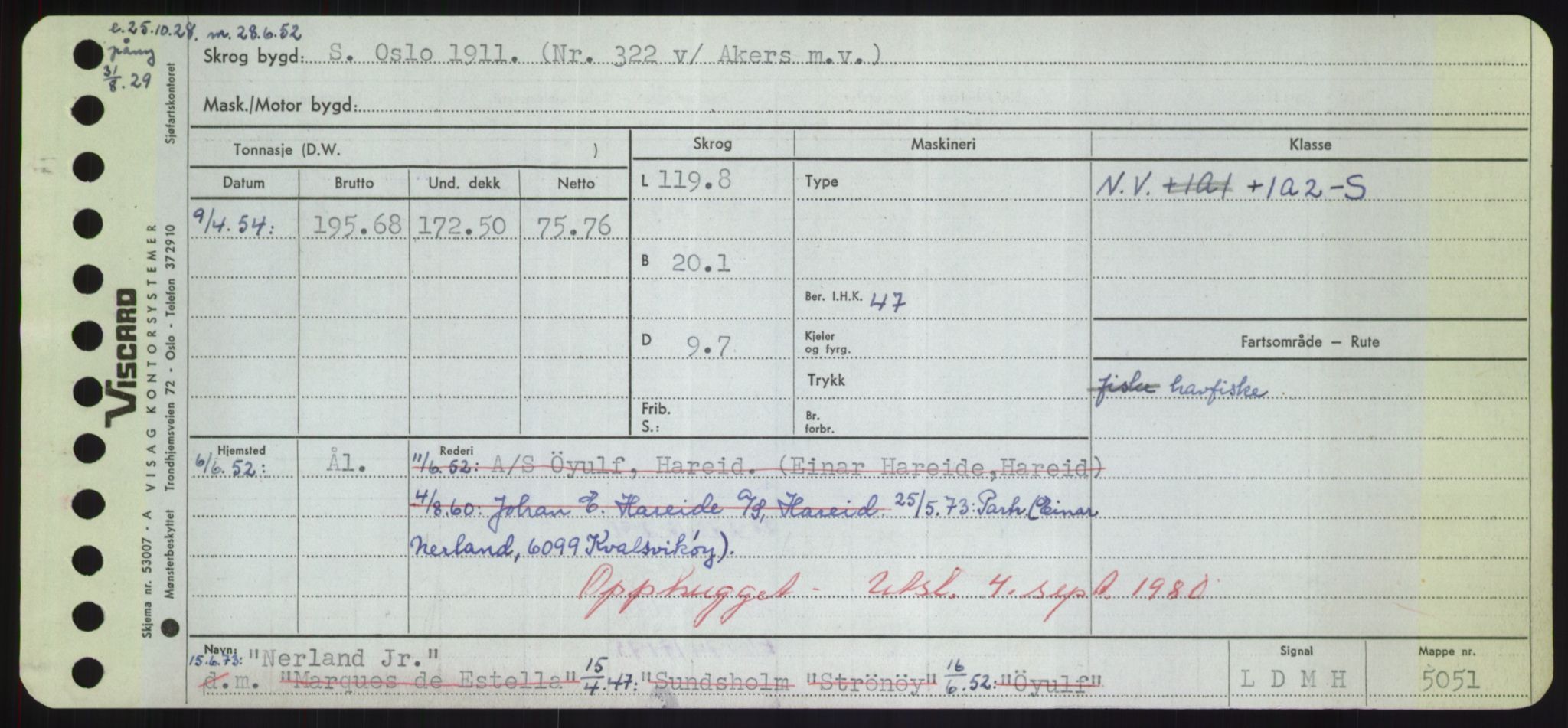 Sjøfartsdirektoratet med forløpere, Skipsmålingen, RA/S-1627/H/Hd/L0026: Fartøy, N-Norhol, s. 133