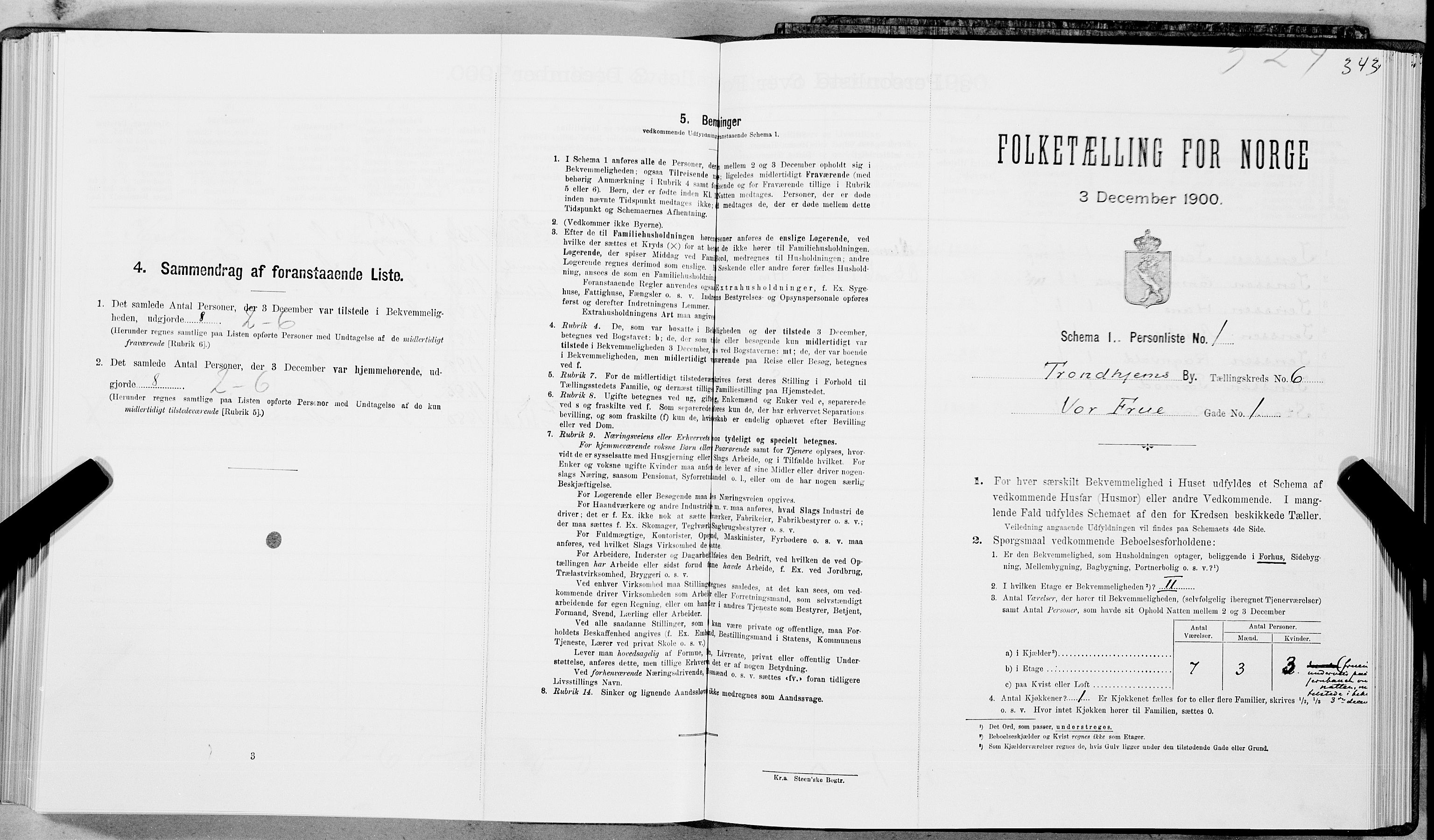 SAT, Folketelling 1900 for 1601 Trondheim kjøpstad, 1900, s. 923