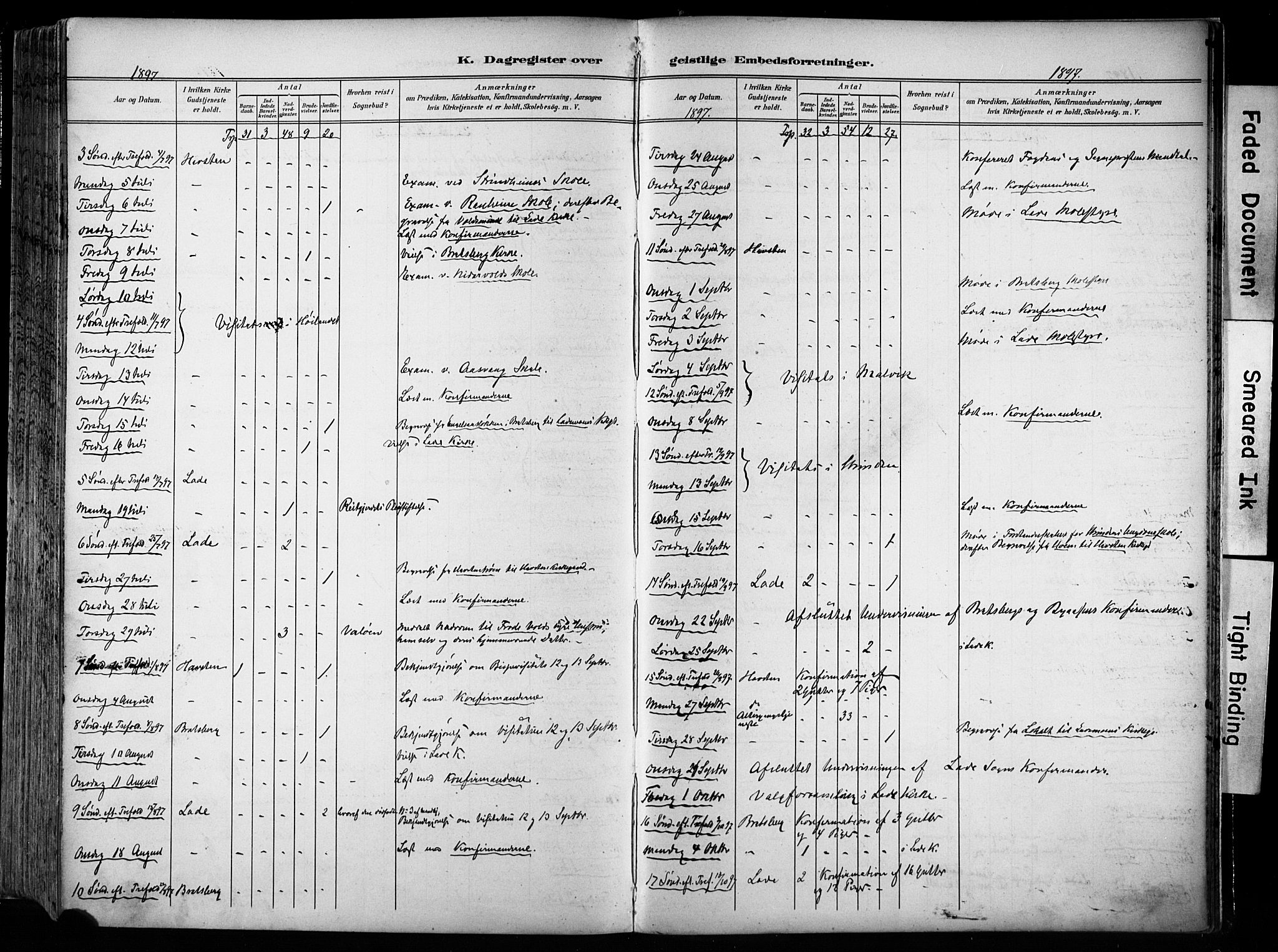 Ministerialprotokoller, klokkerbøker og fødselsregistre - Sør-Trøndelag, SAT/A-1456/606/L0301: Ministerialbok nr. 606A16, 1894-1907