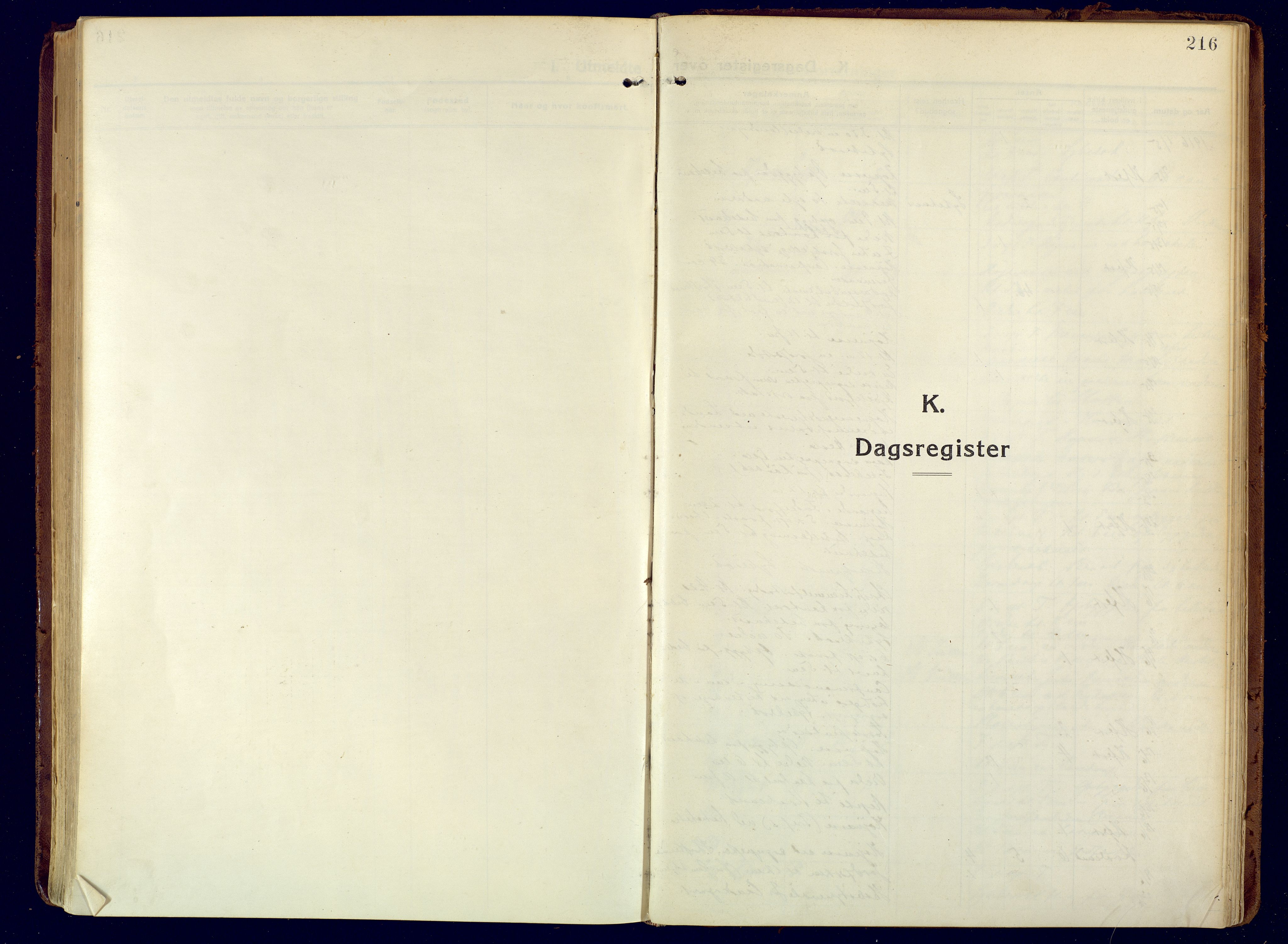 Hammerfest sokneprestkontor, AV/SATØ-S-1347/H/Ha/L0015.kirke: Ministerialbok nr. 15, 1916-1923, s. 216