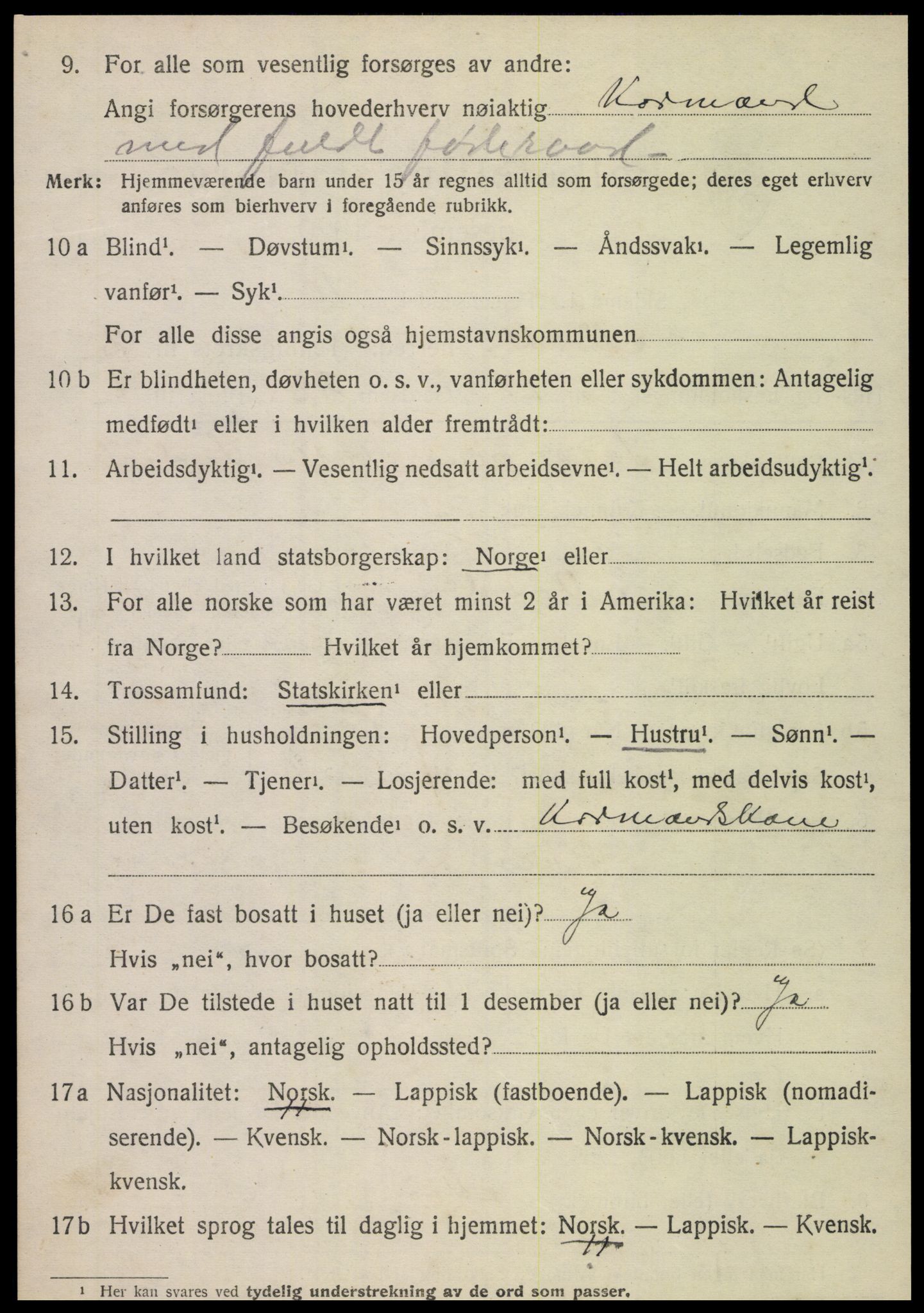 SAT, Folketelling 1920 for 1738 Nordli herred, 1920, s. 964