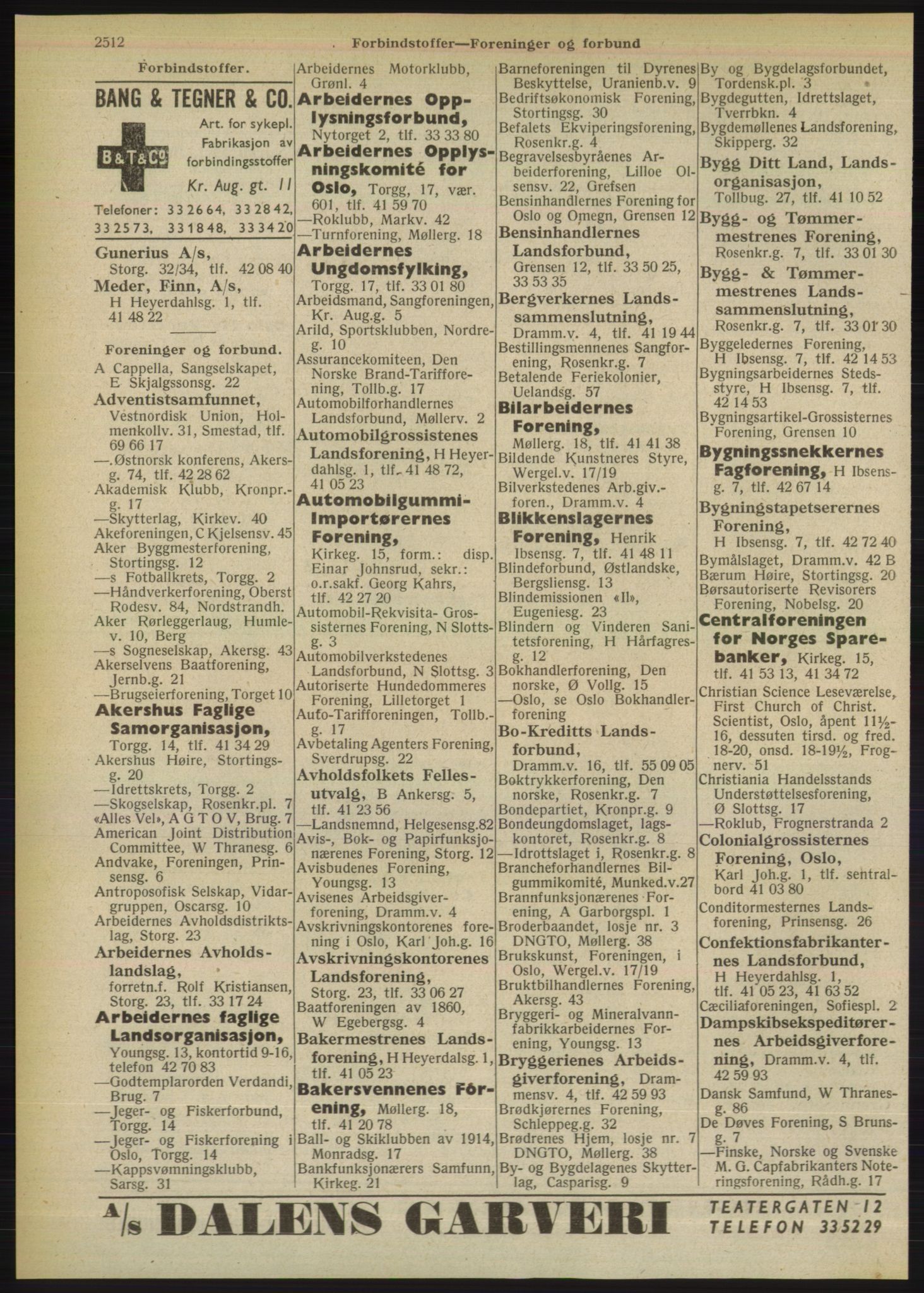 Kristiania/Oslo adressebok, PUBL/-, 1949, s. 2512