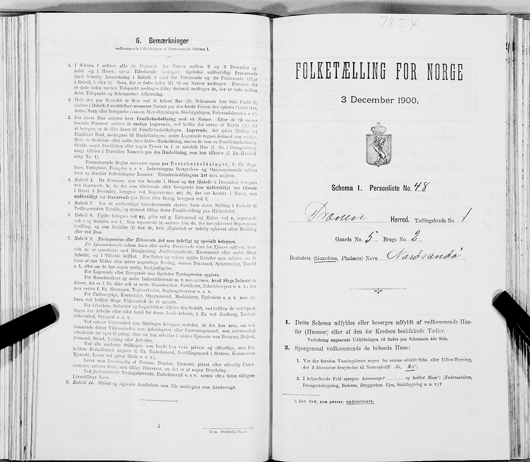 SAT, Folketelling 1900 for 1835 Træna herred, 1900, s. 151