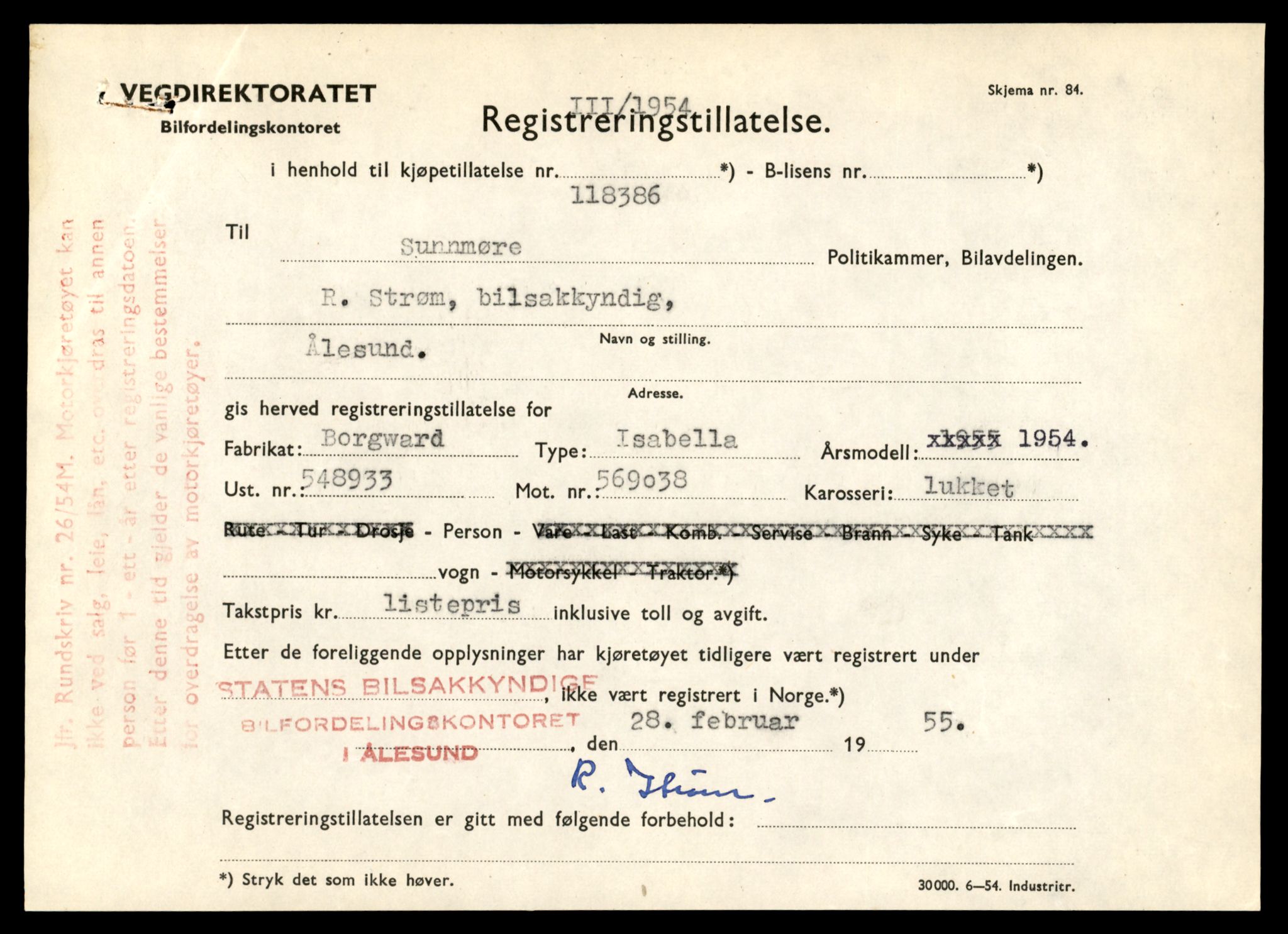 Møre og Romsdal vegkontor - Ålesund trafikkstasjon, AV/SAT-A-4099/F/Fe/L0049: Registreringskort for kjøretøy T 14864 - T 18613, 1927-1998, s. 2521