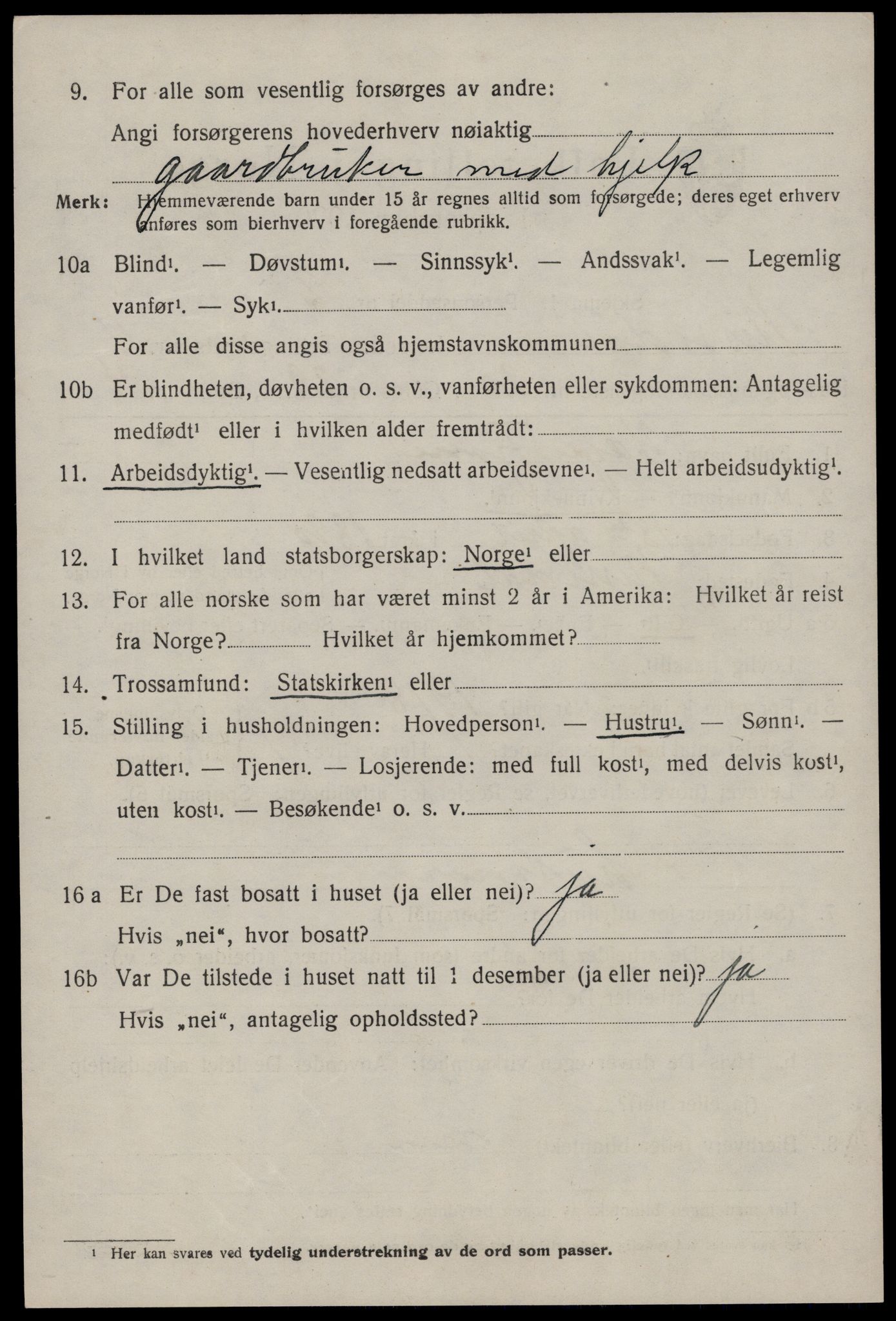 SAKO, Folketelling 1920 for 0830 Nissedal herred, 1920, s. 2014