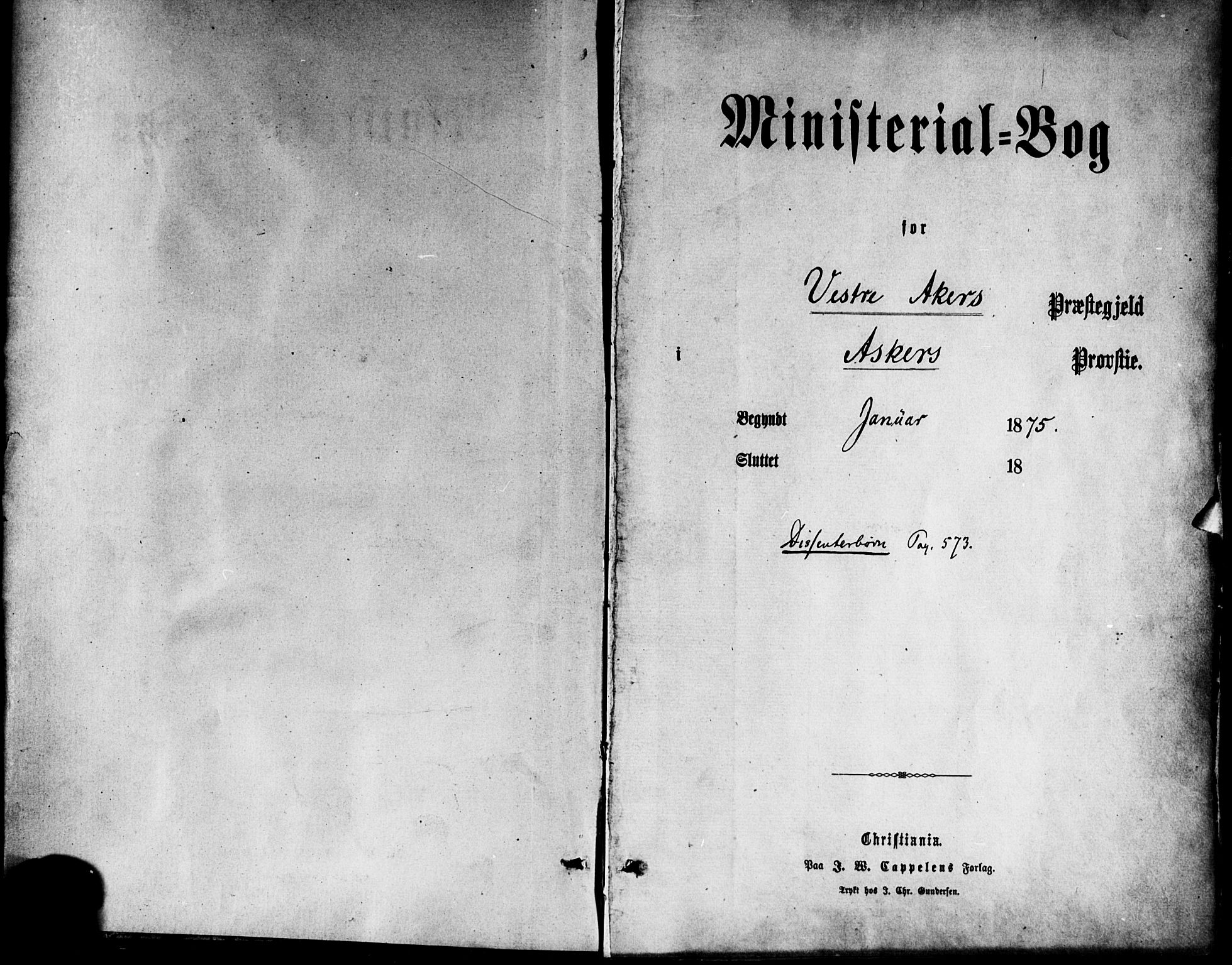 Vestre Aker prestekontor Kirkebøker, AV/SAO-A-10025/F/Fa/L0007: Ministerialbok nr. 7, 1875-1886