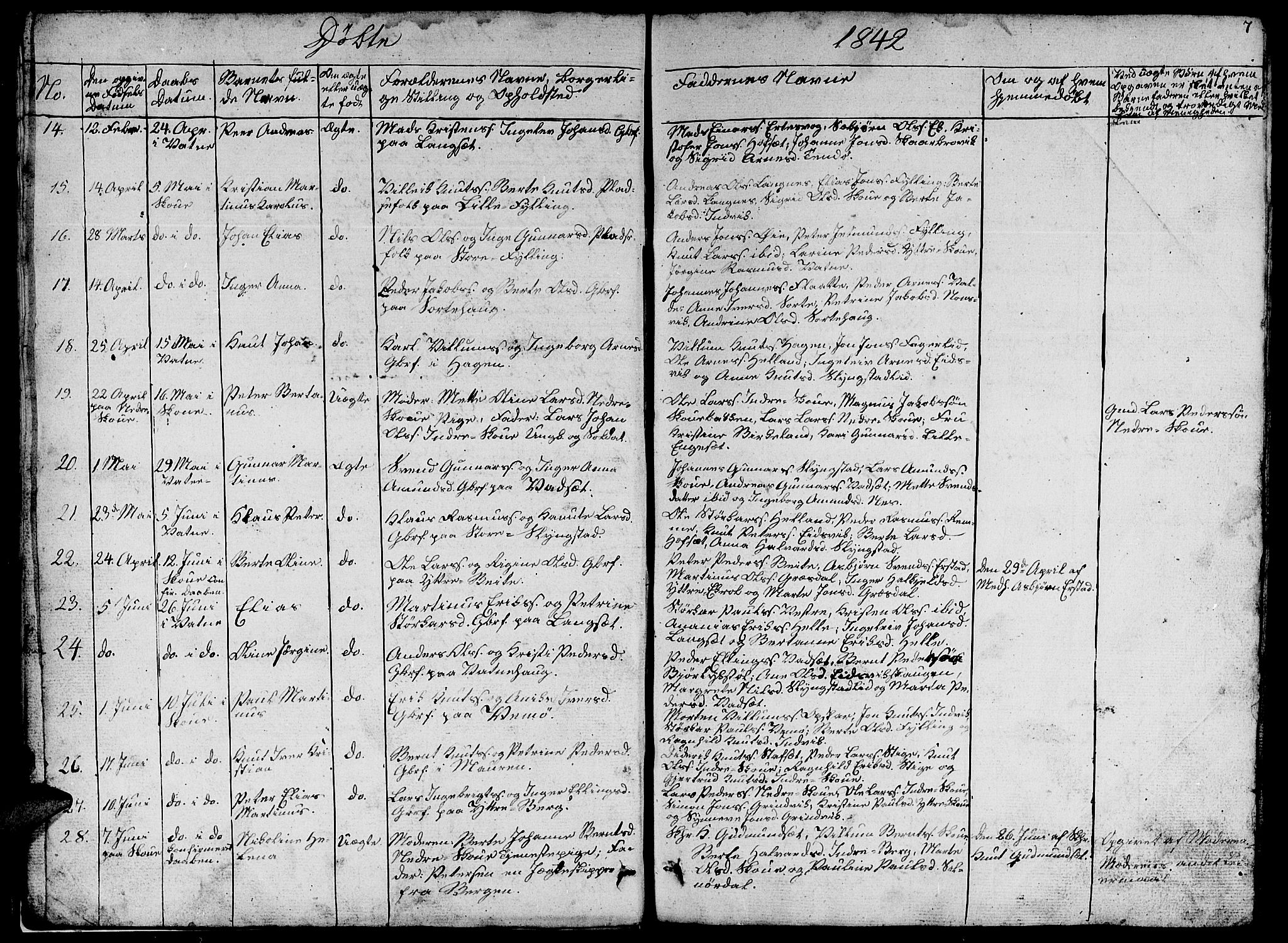 Ministerialprotokoller, klokkerbøker og fødselsregistre - Møre og Romsdal, AV/SAT-A-1454/524/L0362: Klokkerbok nr. 524C03, 1840-1854, s. 7