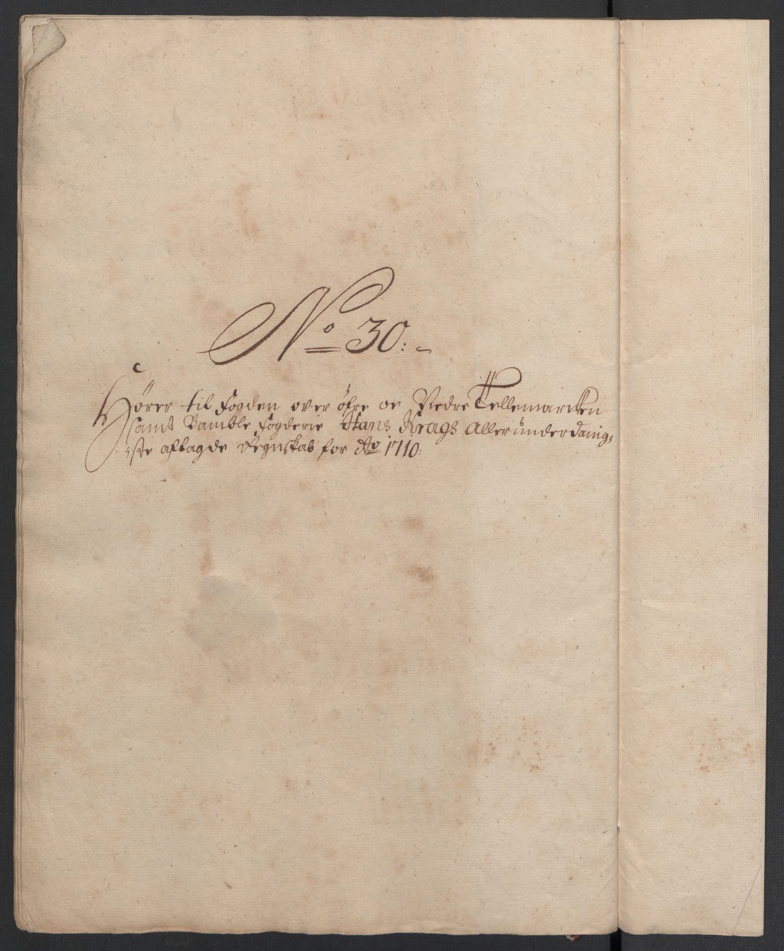 Rentekammeret inntil 1814, Reviderte regnskaper, Fogderegnskap, AV/RA-EA-4092/R36/L2119: Fogderegnskap Øvre og Nedre Telemark og Bamble, 1710, s. 168