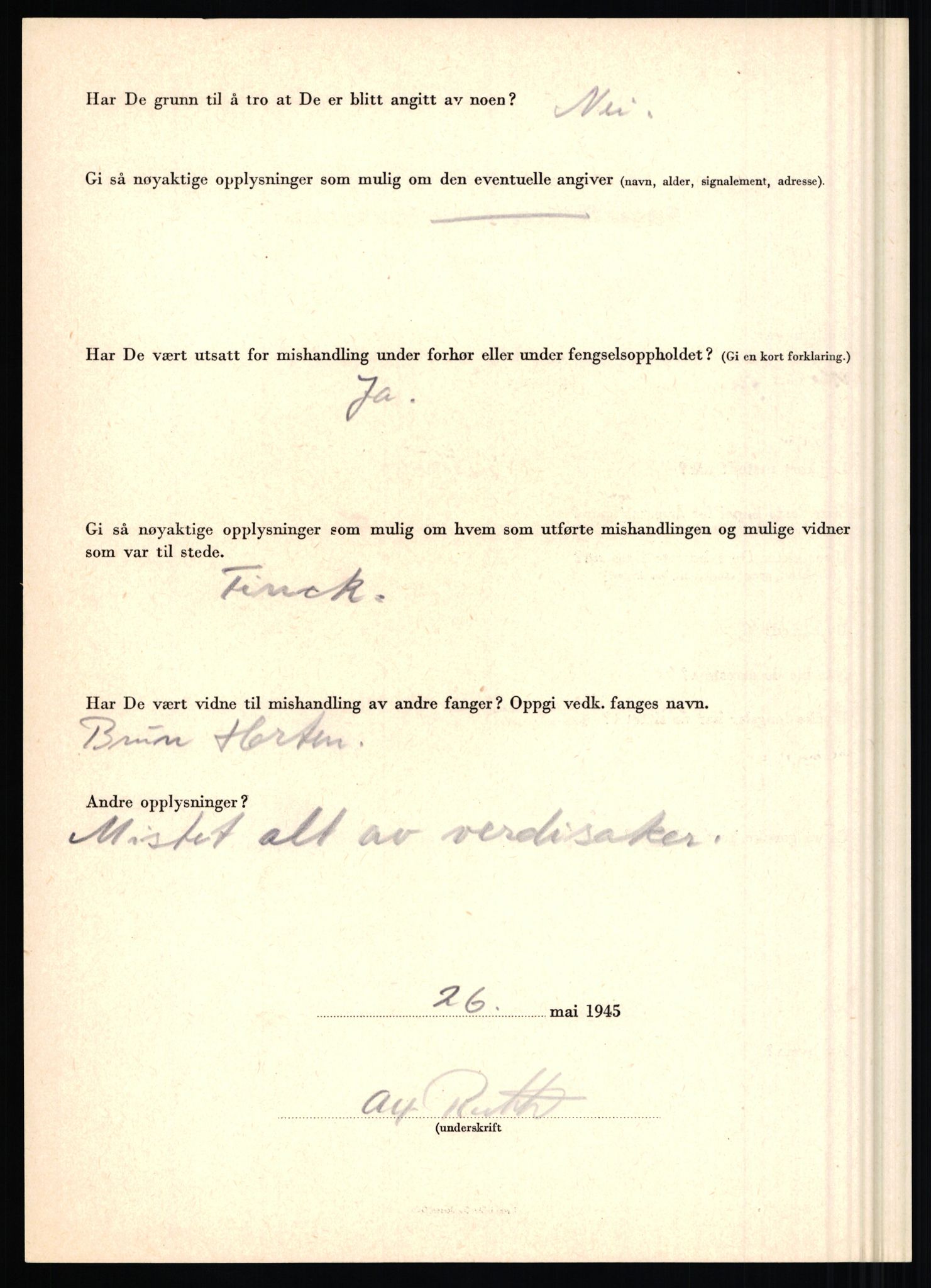 Rikspolitisjefen, AV/RA-S-1560/L/L0014: Pettersen, Aksel - Savosnick, Ernst, 1940-1945, s. 826