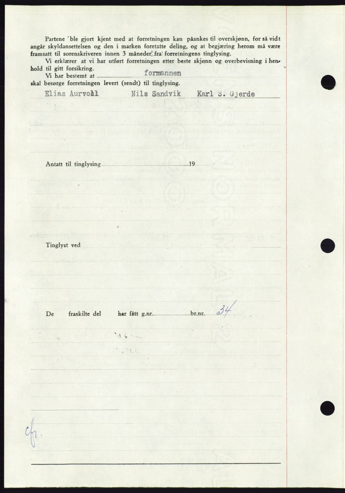 Søre Sunnmøre sorenskriveri, AV/SAT-A-4122/1/2/2C/L0095: Pantebok nr. 21A, 1953-1953, Dagboknr: 2097/1953