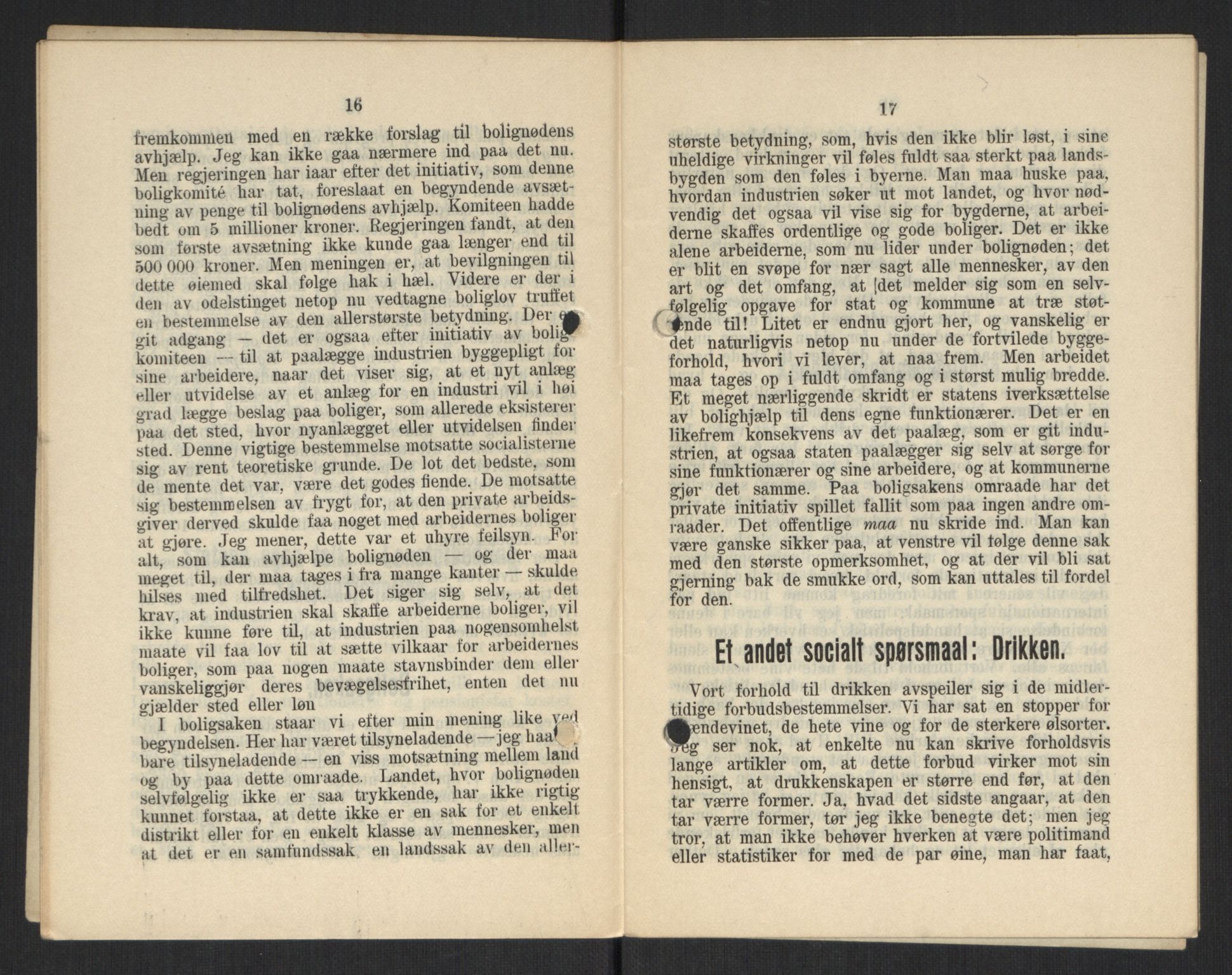 Venstres Hovedorganisasjon, AV/RA-PA-0876/X/L0001: De eldste skrifter, 1860-1936, s. 1020