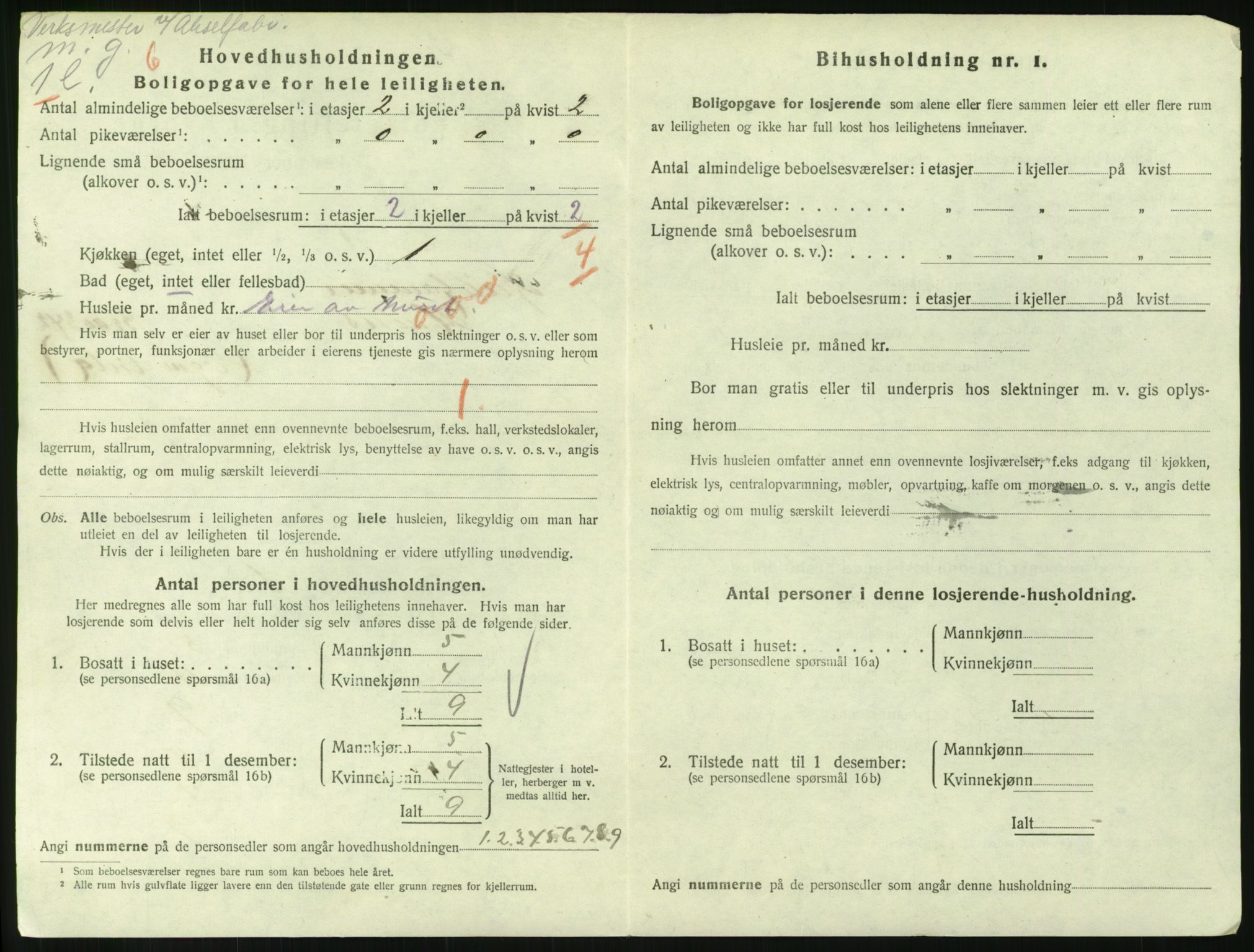 SAH, Folketelling 1920 for 0501 Lillehammer kjøpstad, 1920, s. 1915