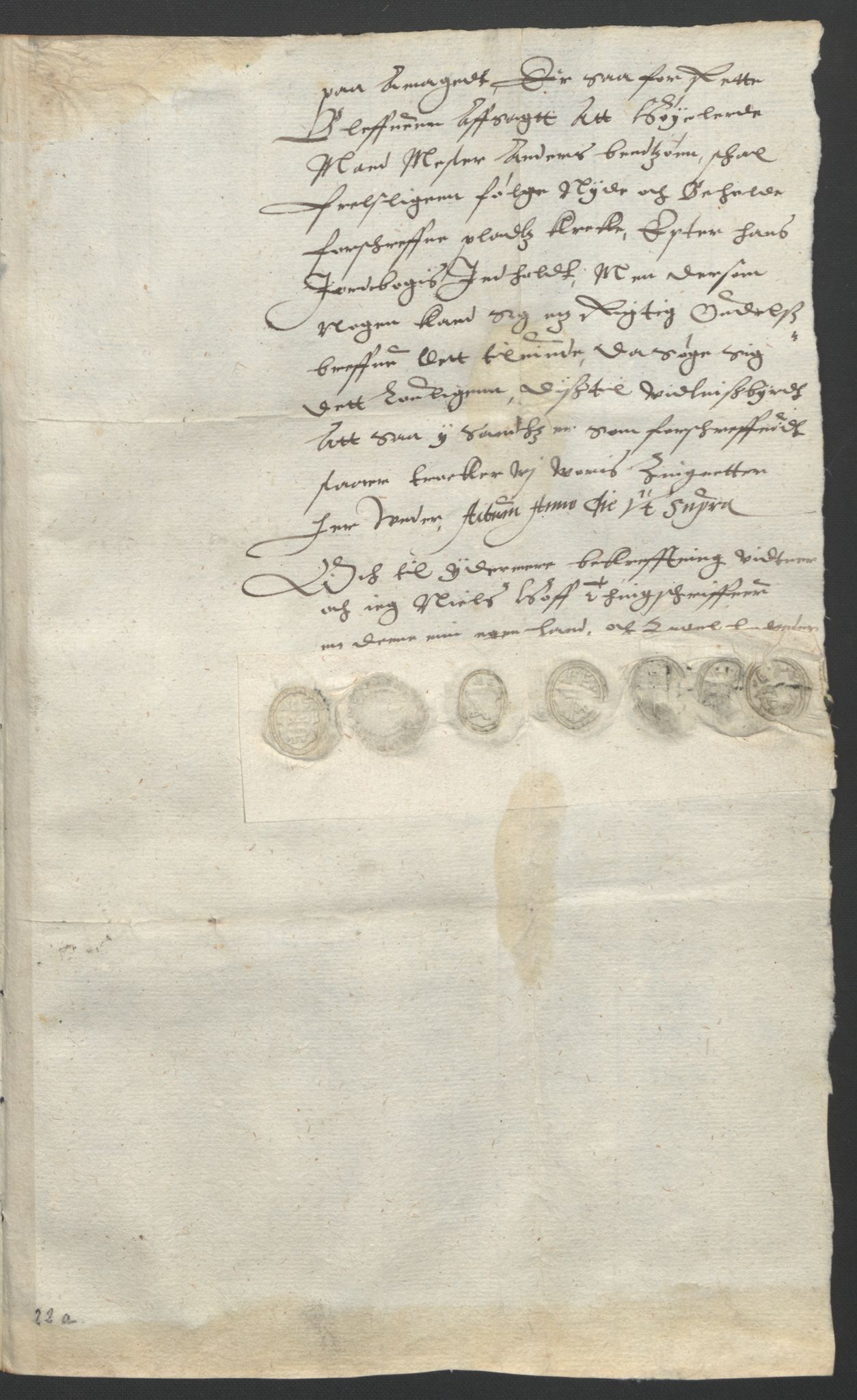 Oslo stiftsdireksjon, SAO/A-11085/G/Gb/L0001: Bispestolens dokumenter, 1584-1612, s. 93