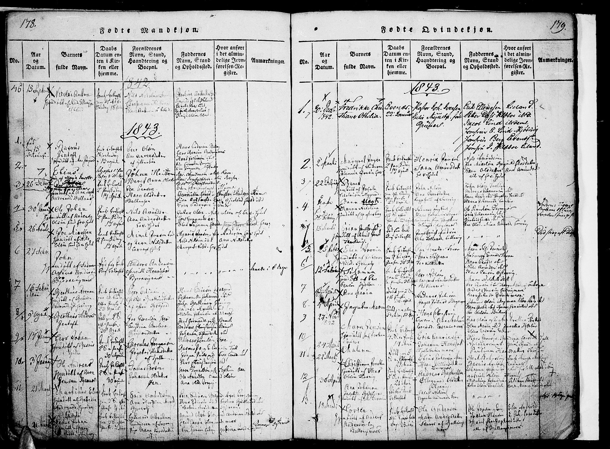 Ministerialprotokoller, klokkerbøker og fødselsregistre - Nordland, AV/SAT-A-1459/863/L0894: Ministerialbok nr. 863A06, 1821-1851, s. 178-179