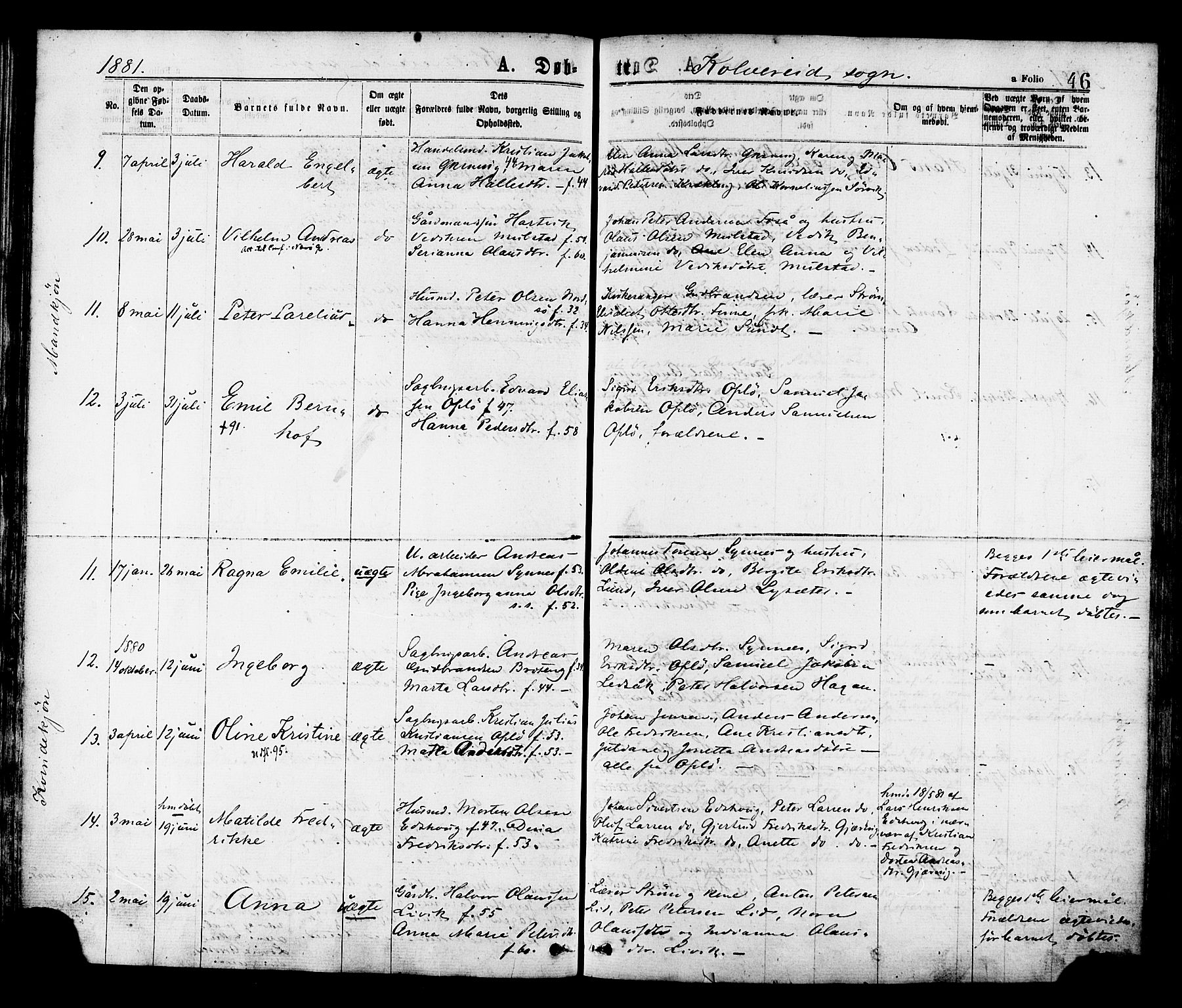 Ministerialprotokoller, klokkerbøker og fødselsregistre - Nord-Trøndelag, SAT/A-1458/780/L0642: Ministerialbok nr. 780A07 /1, 1874-1885, s. 46