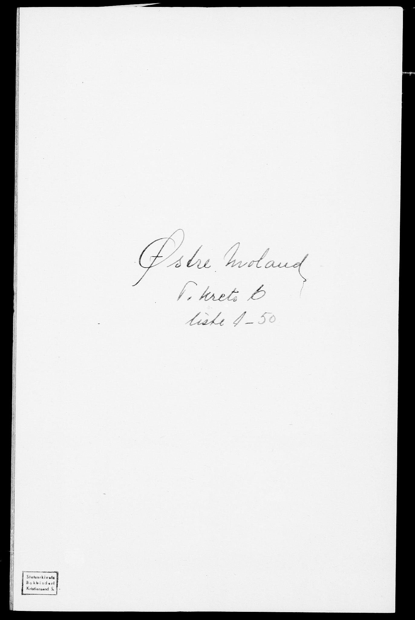SAK, Folketelling 1875 for 0918P Austre Moland prestegjeld, 1875, s. 2029