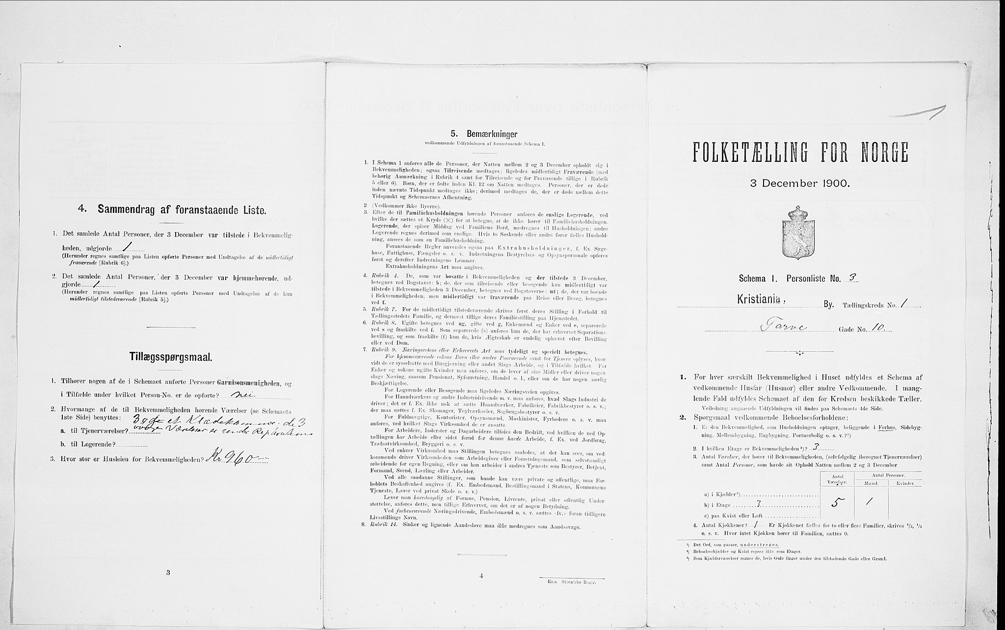 SAO, Folketelling 1900 for 0301 Kristiania kjøpstad, 1900, s. 102988