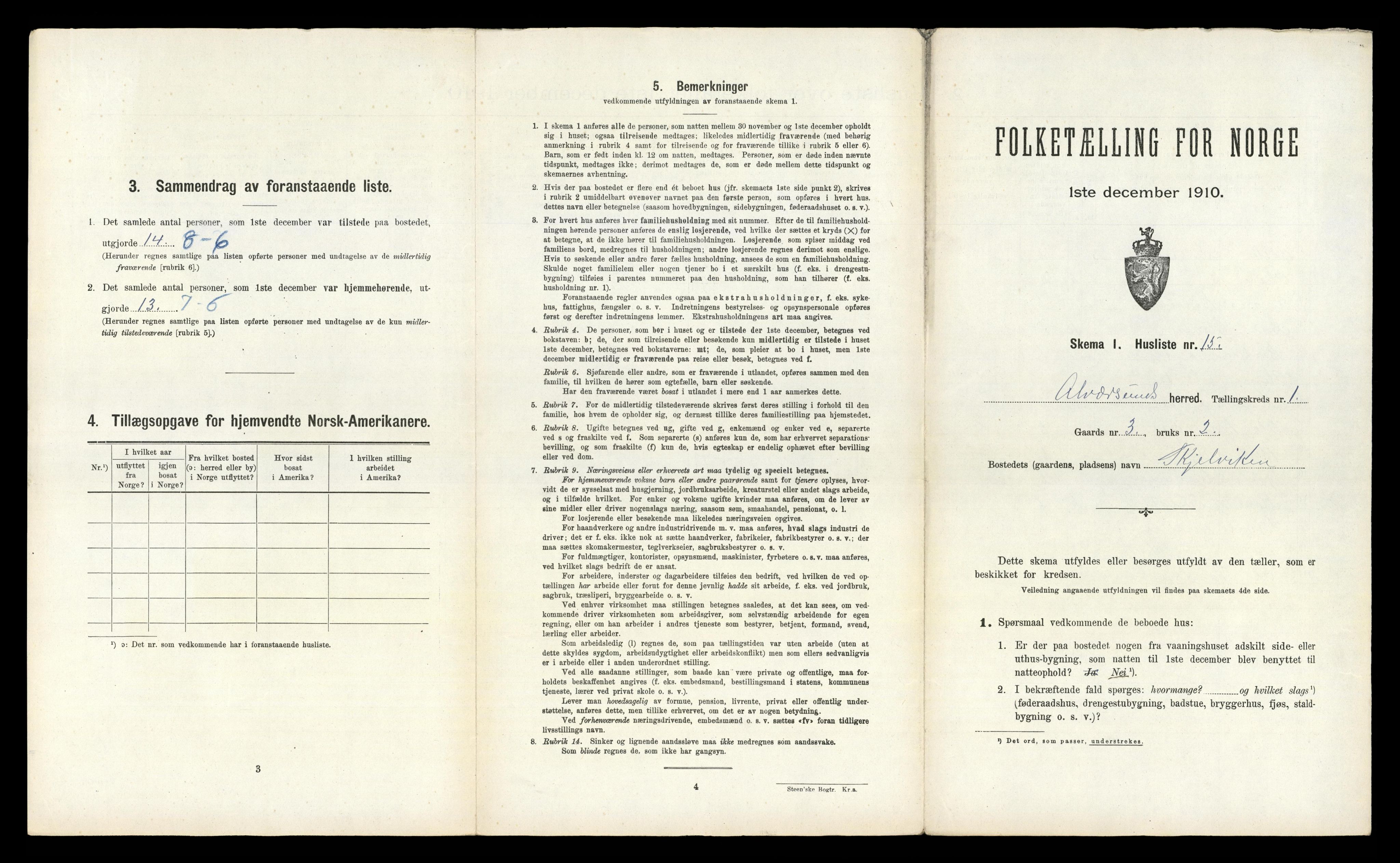 RA, Folketelling 1910 for 1257 Alversund herred, 1910, s. 82