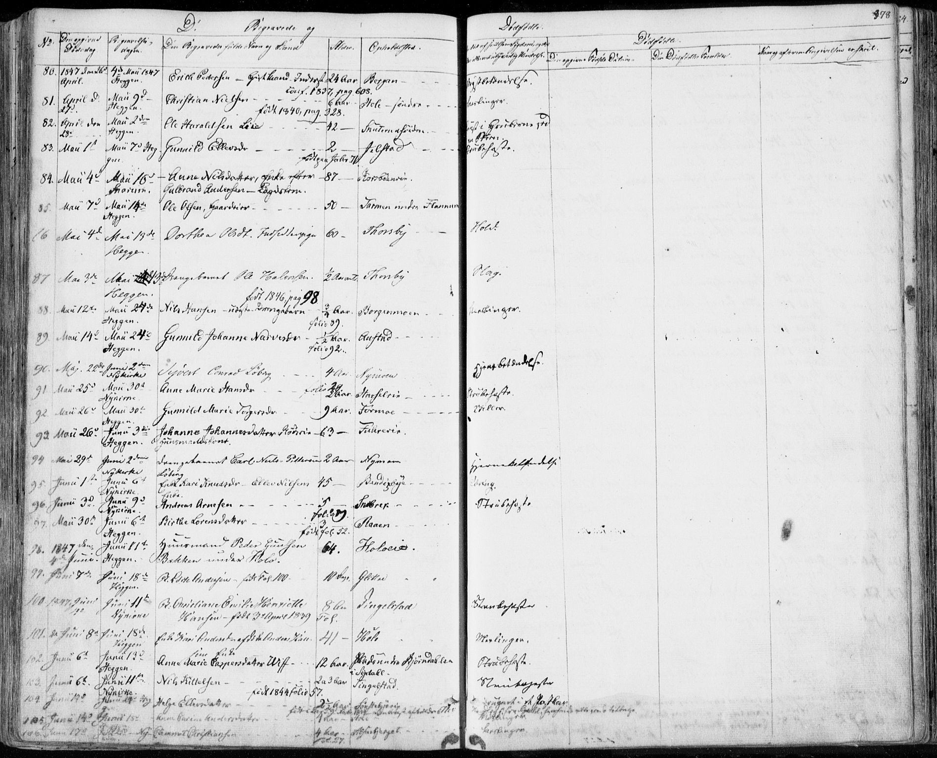 Modum kirkebøker, AV/SAKO-A-234/F/Fa/L0007: Ministerialbok nr. 7, 1841-1850, s. 378