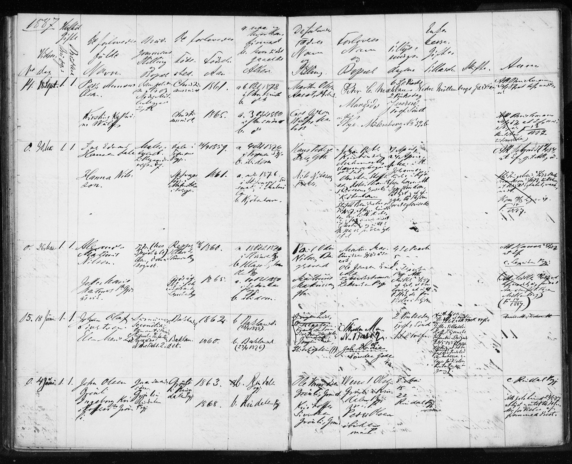 Ministerialprotokoller, klokkerbøker og fødselsregistre - Sør-Trøndelag, AV/SAT-A-1456/604/L0188: Ministerialbok nr. 604A11, 1878-1892