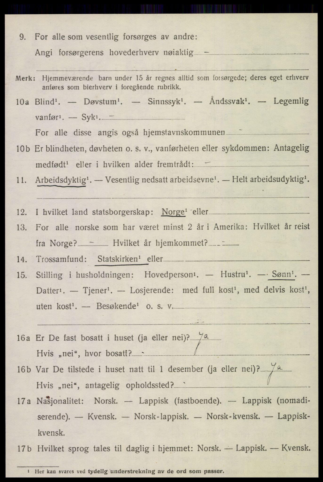 SAT, Folketelling 1920 for 1718 Leksvik herred, 1920, s. 3483