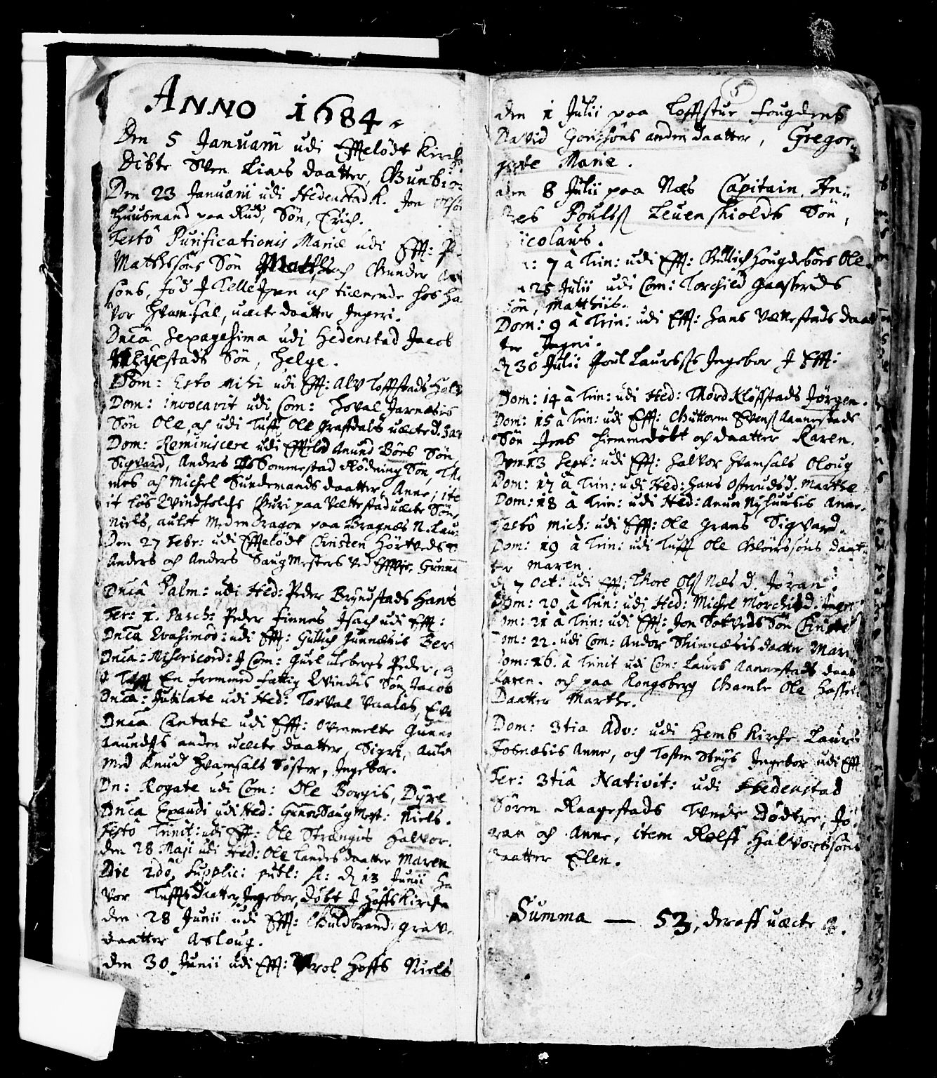 Sandsvær kirkebøker, SAKO/A-244/F/Fa/L0001: Ministerialbok nr. I 1, 1665-1725, s. 5