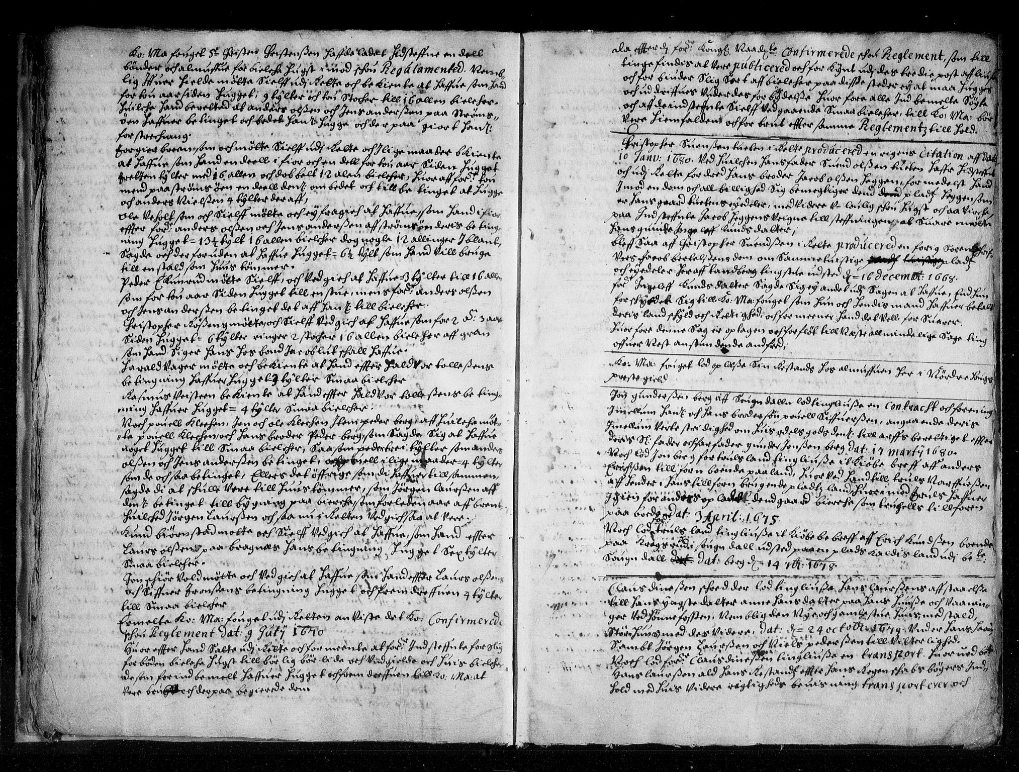 Ringerike og Hallingdal sorenskriveri, AV/SAKO-A-81/F/Fa/Fab/L0008: Tingbok - Sorenskriveriet, 1680