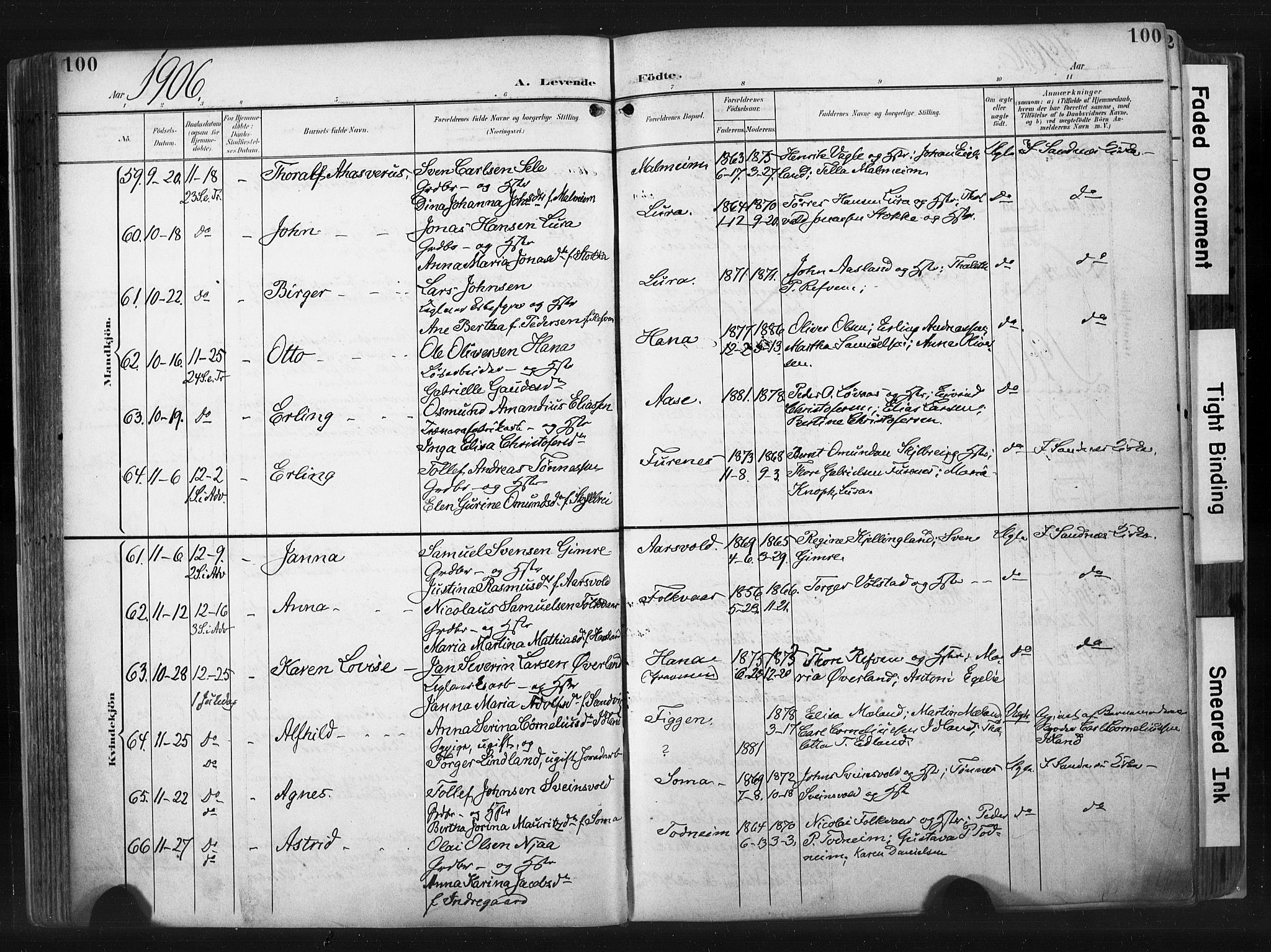 Høyland sokneprestkontor, AV/SAST-A-101799/001/30BA/L0015: Ministerialbok nr. A 14, 1899-1911, s. 100