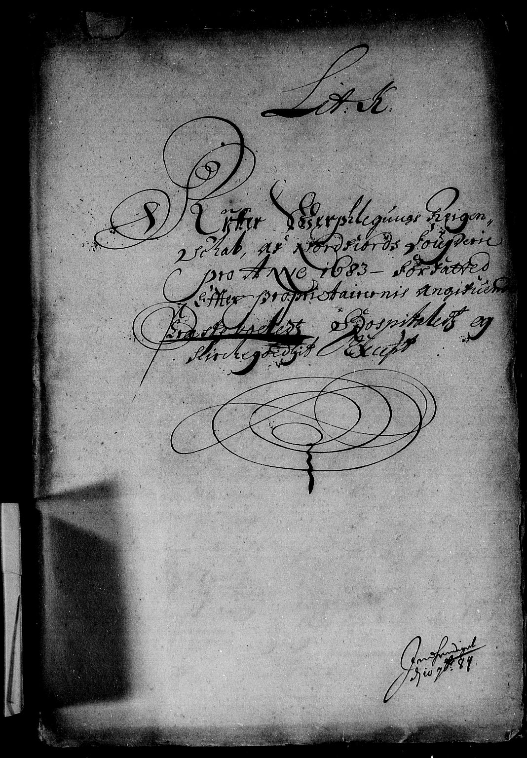 Rentekammeret inntil 1814, Reviderte regnskaper, Stiftamtstueregnskaper, Bergen stiftamt, AV/RA-EA-6043/R/Rc/L0068: Bergen stiftamt, 1683